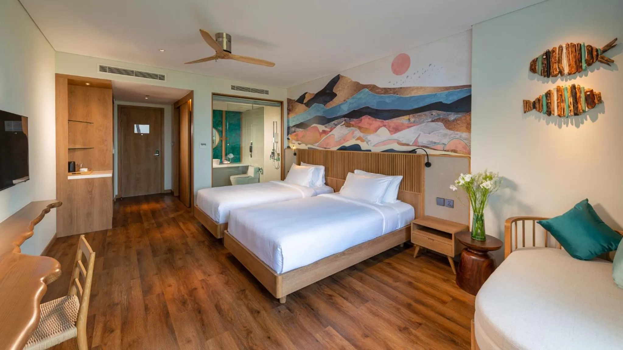 Garden view, Bed in Bellerive Hoi An Resort and Spa