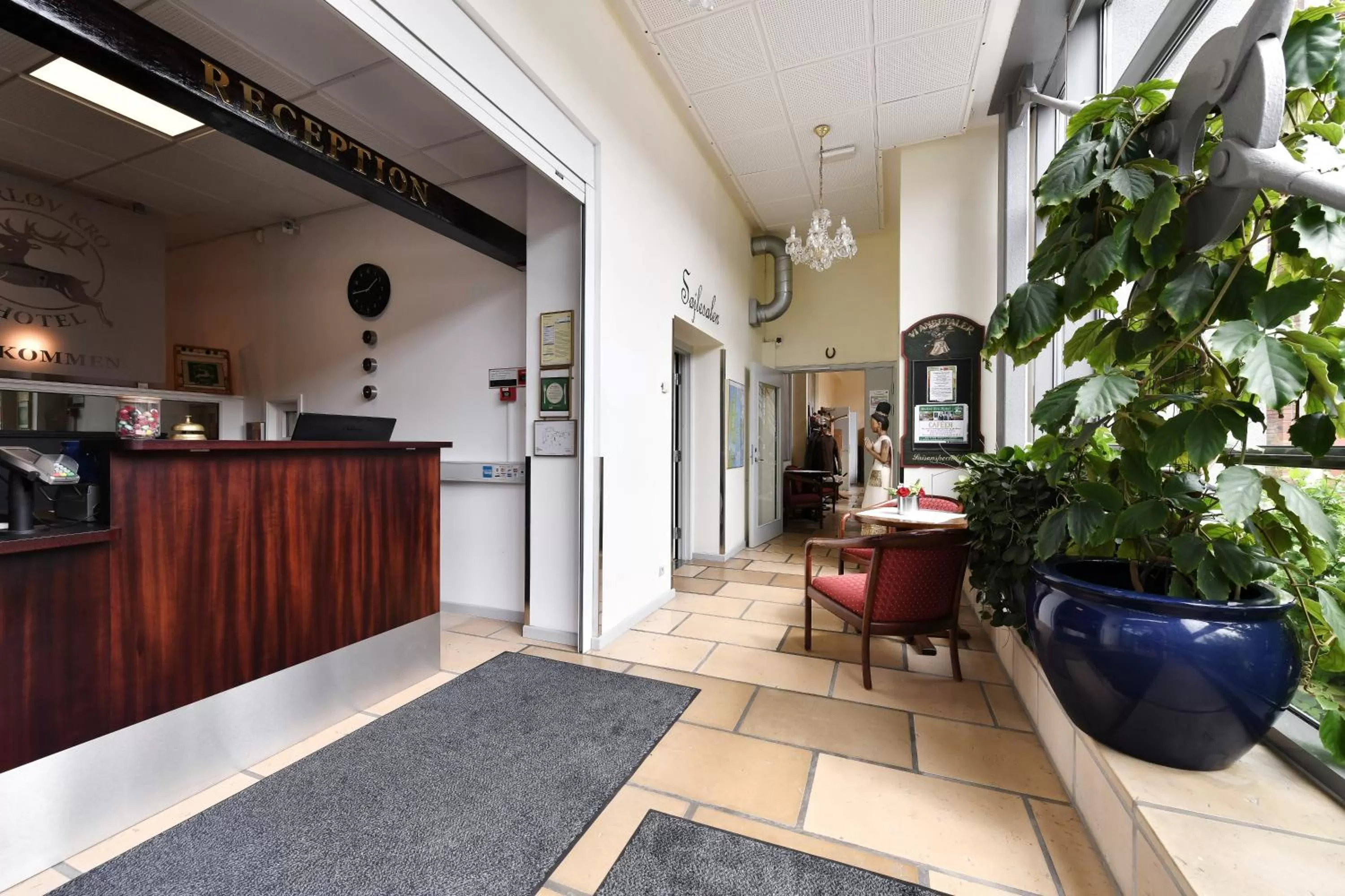 Lobby or reception, Lobby/Reception in Herlev Kro og Hotel