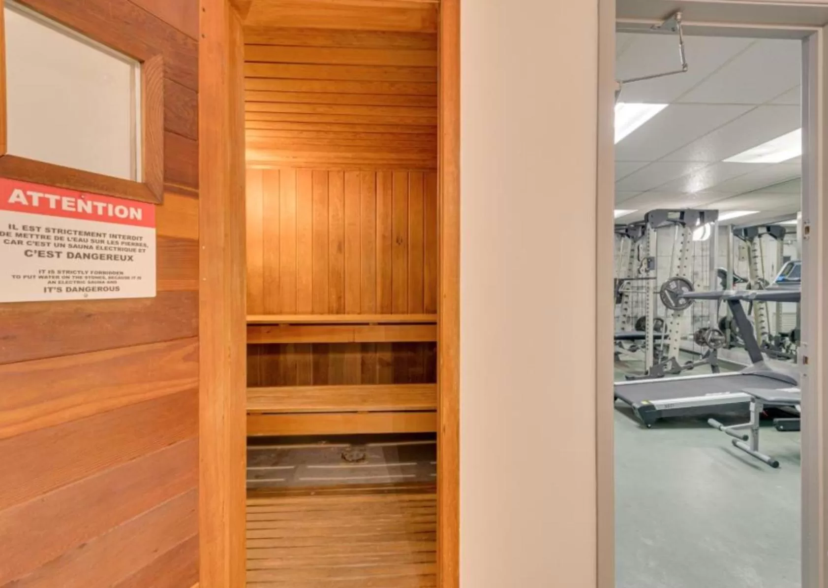Sauna in Magog Waterfront Condo