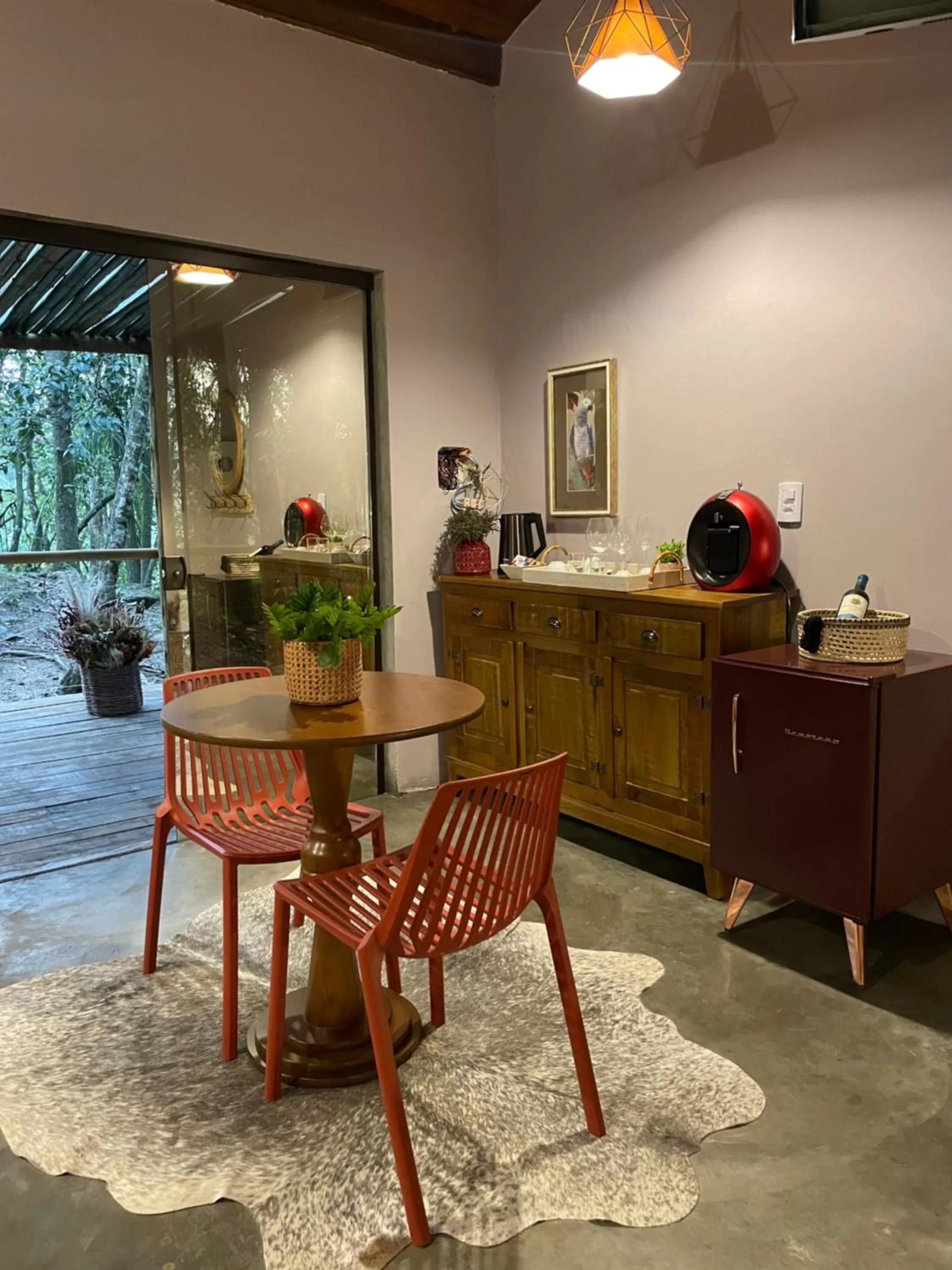 Seating area in Pousada Santa Thereza