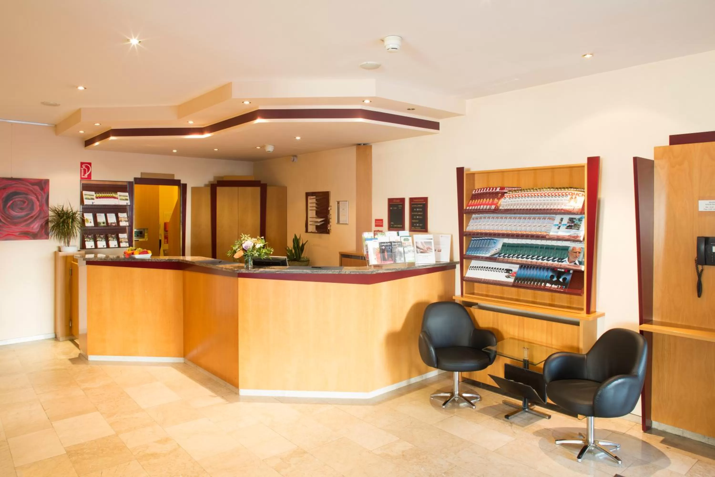 Lobby or reception in Fly Inn Hotel Frankfurt Airport Rüsselsheim ehemals Trip Inn Hotels