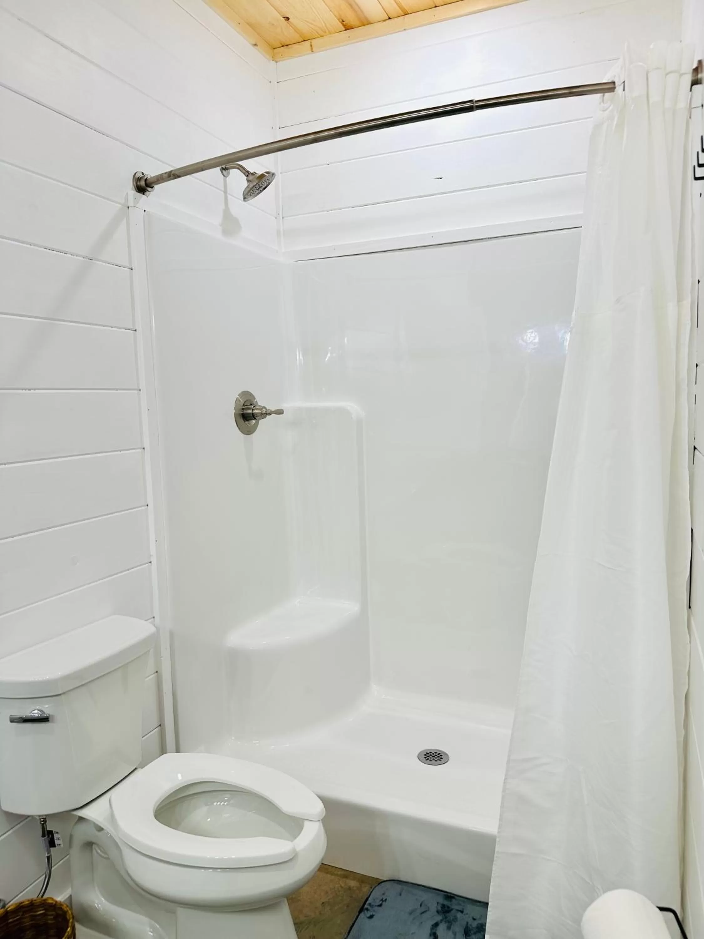 Shower in Knotty Squirrel Cabins