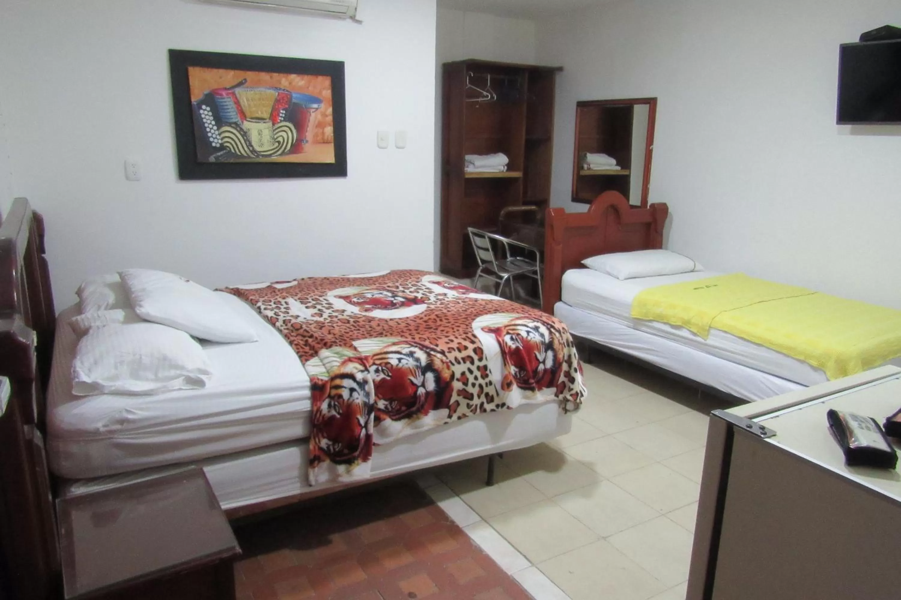 Bed in Hotel Nuevo Tio