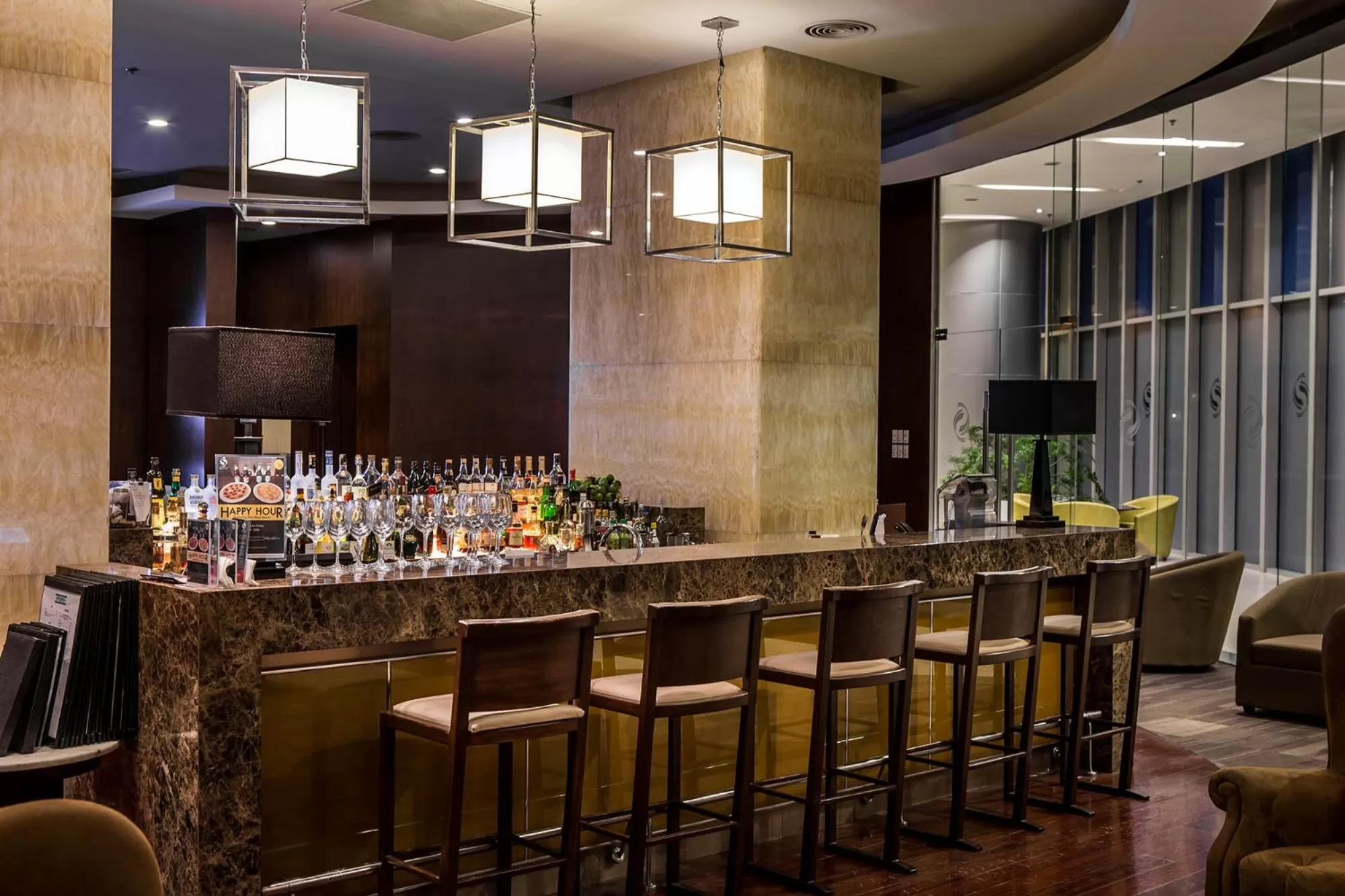 Lounge or bar in The Alpha Suites