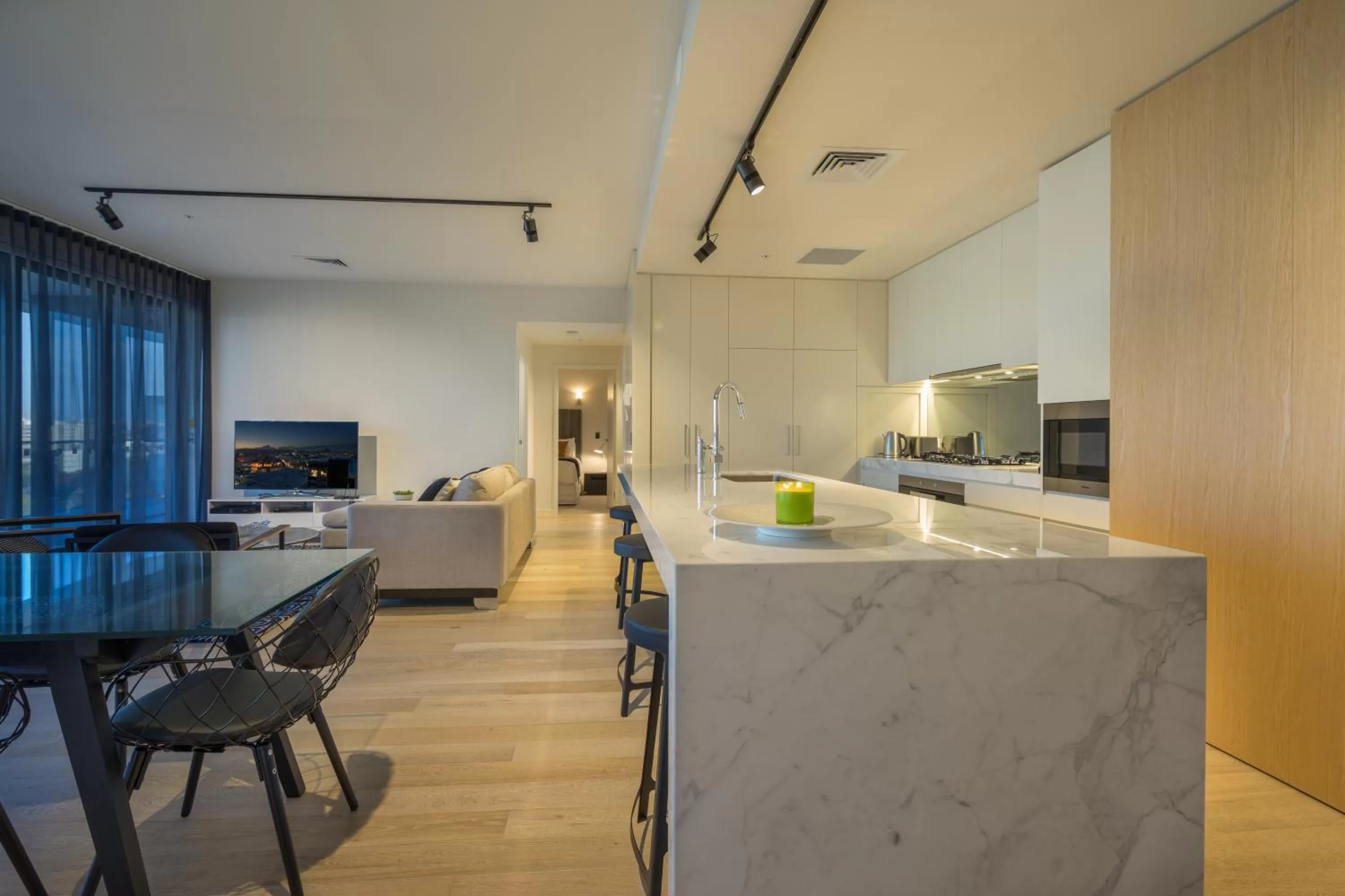 Kitchen or kitchenette in Arena Apartments by CLLIX