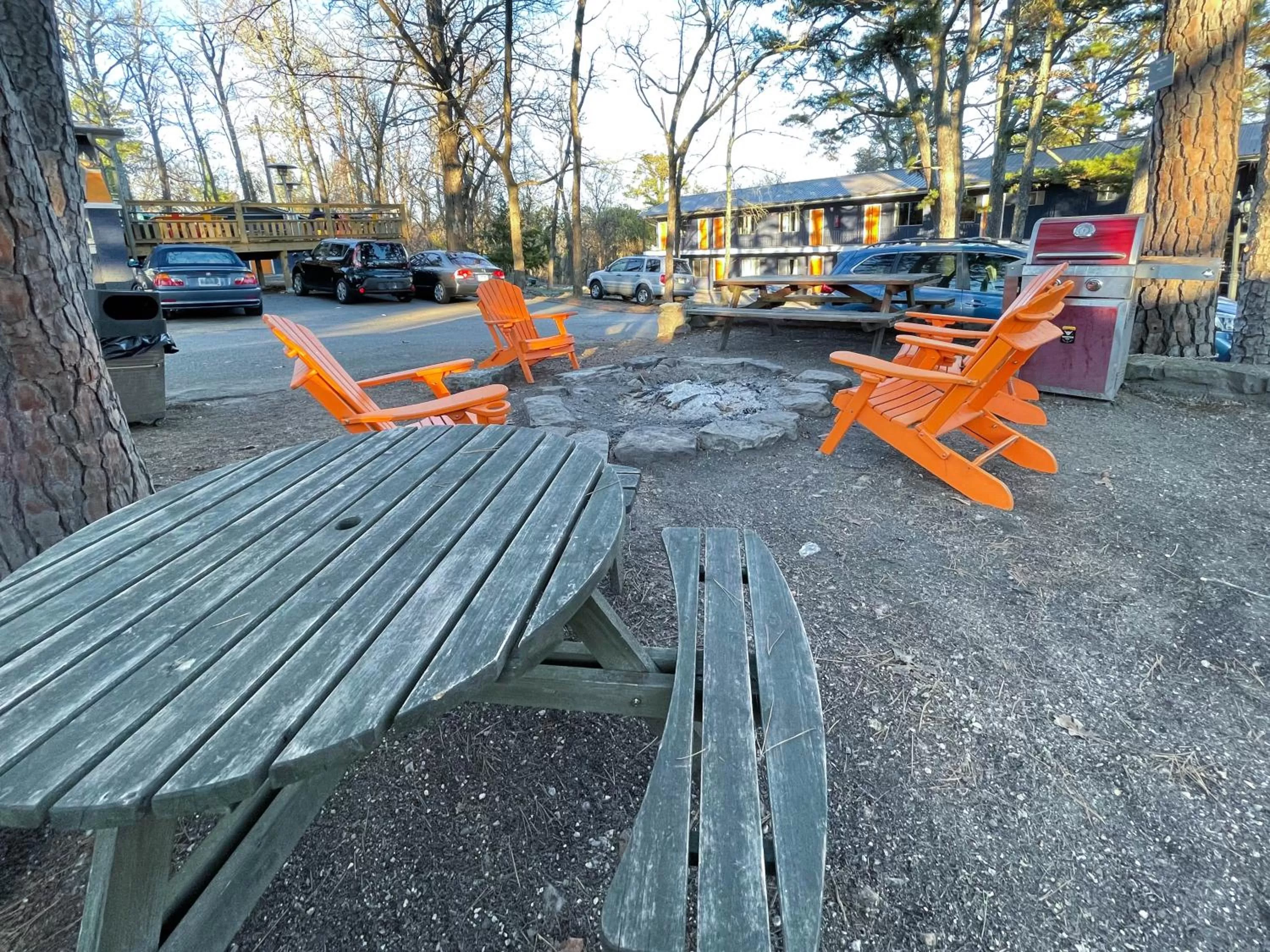 Seating area in The Wanderoo Lodge