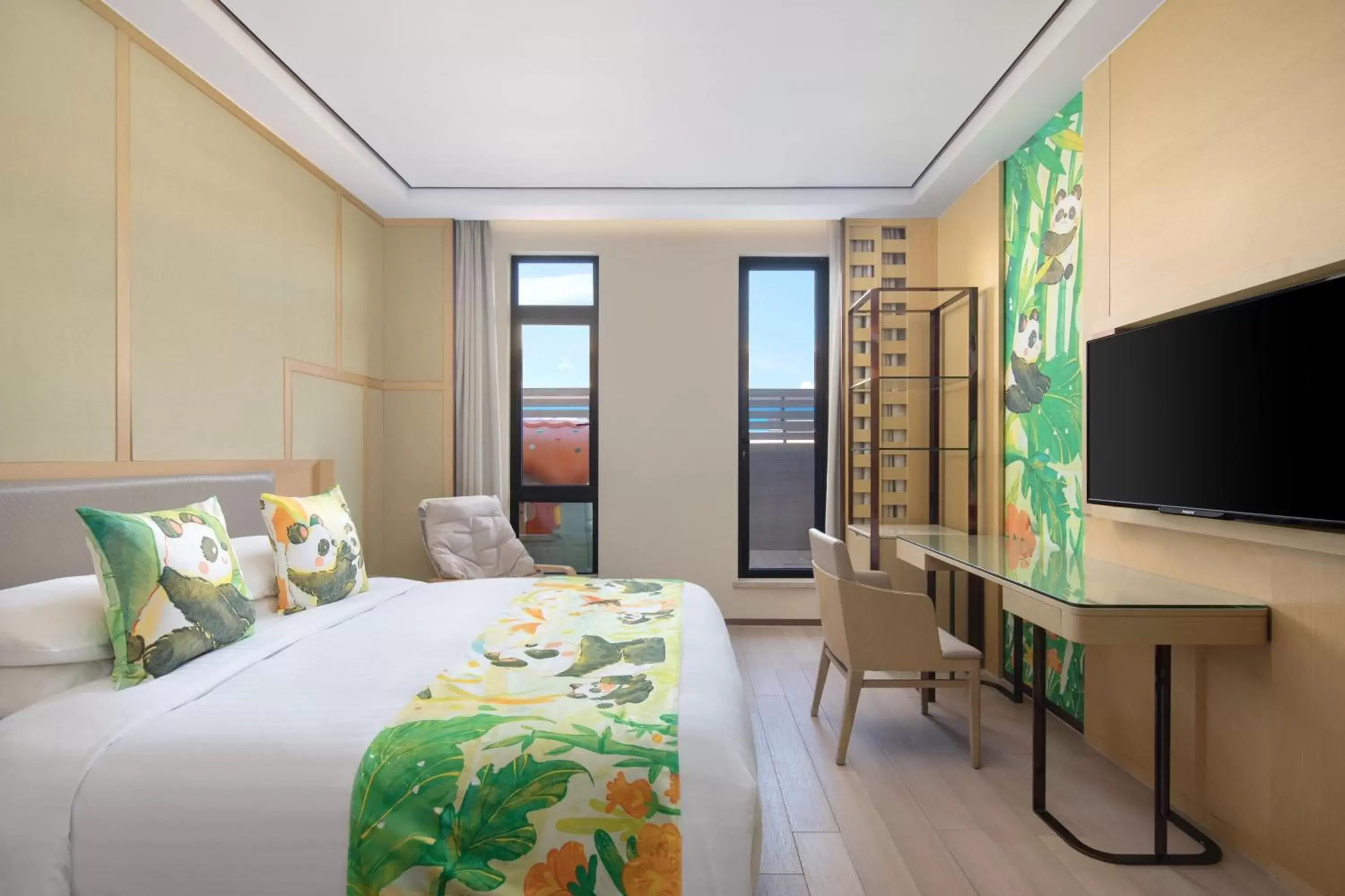 Deluxe King Room with Balcony in Courtyard by Marriott Shanghai International Tourism and Resorts Zone Deluxe King Room with Balcony in Courtyard by Marriott Shanghai International Tourism and Resorts Zone
