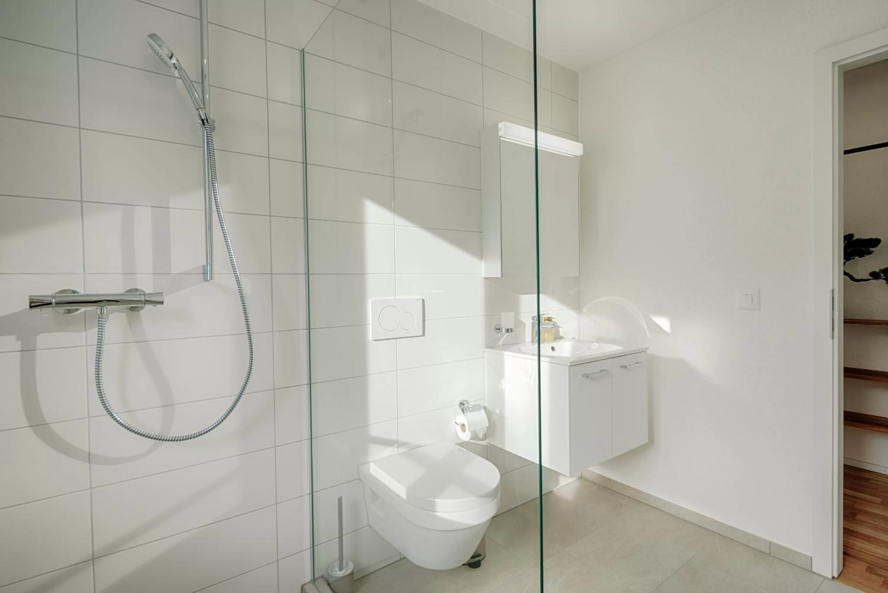 Shower in VISIMO Apartments St Georgen-Strasse St Gallen - Design City Nature