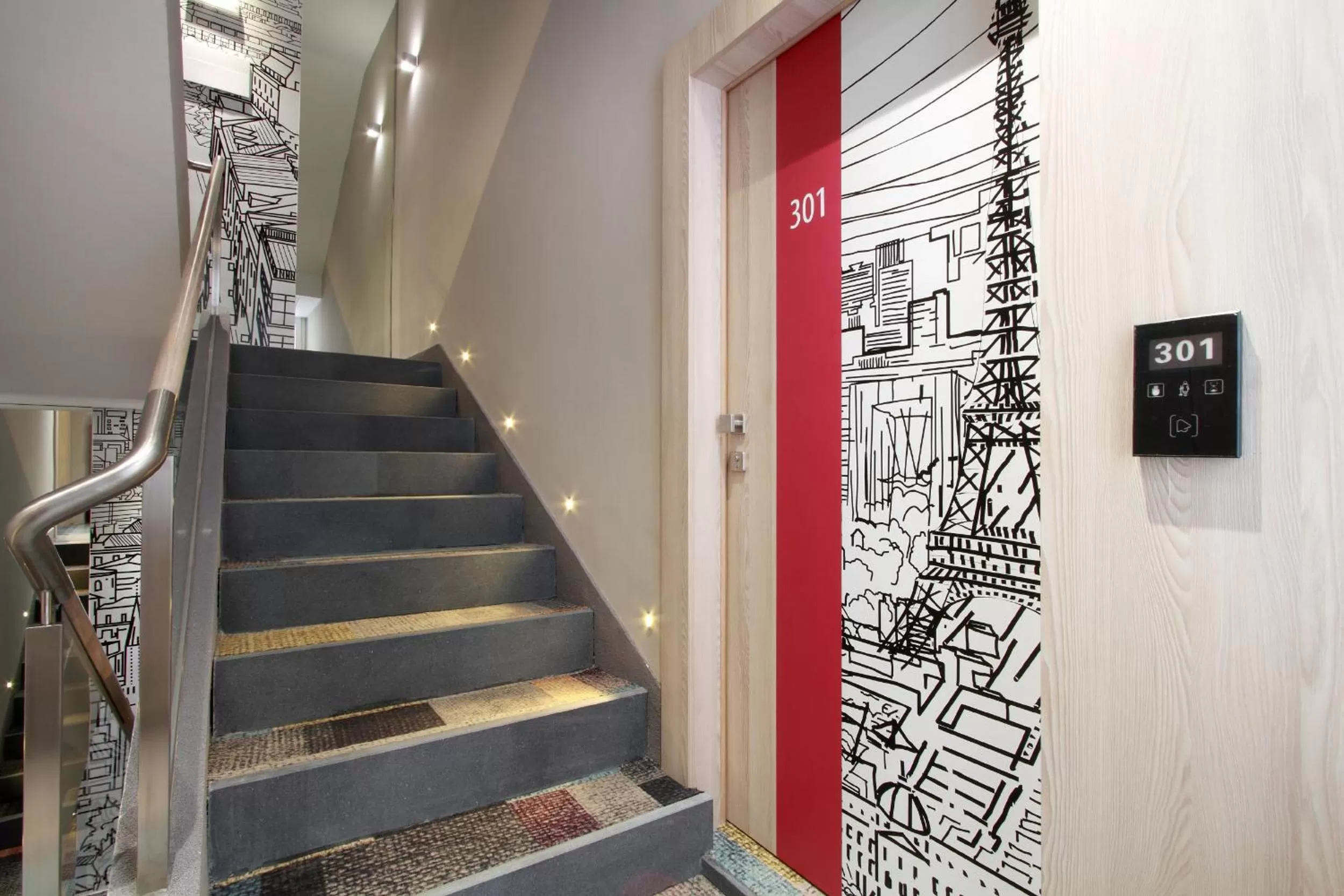 Decorative detail in Hotel Cosmopolit