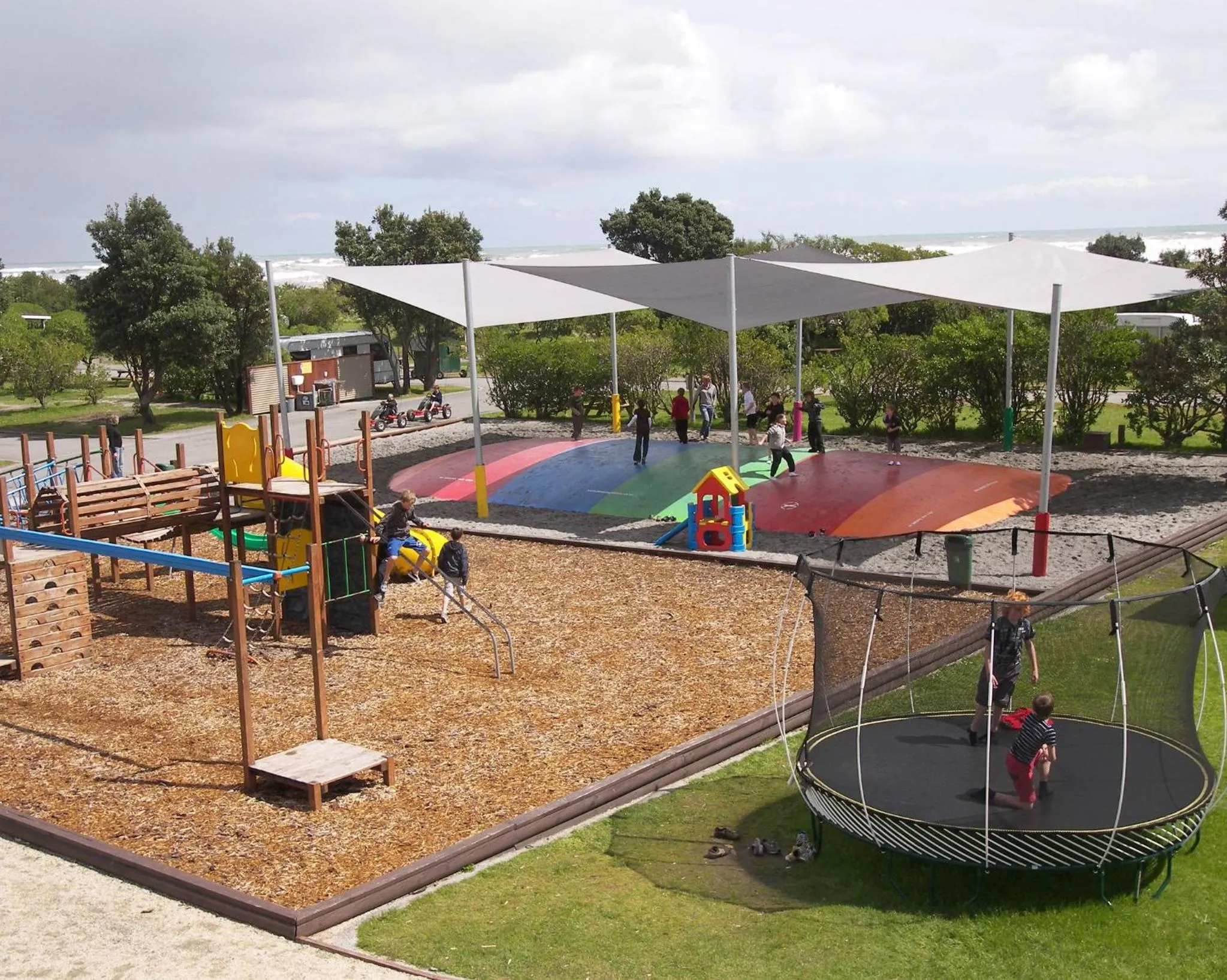 Children play ground in Greymouth Seaside TOP 10 Holiday Park