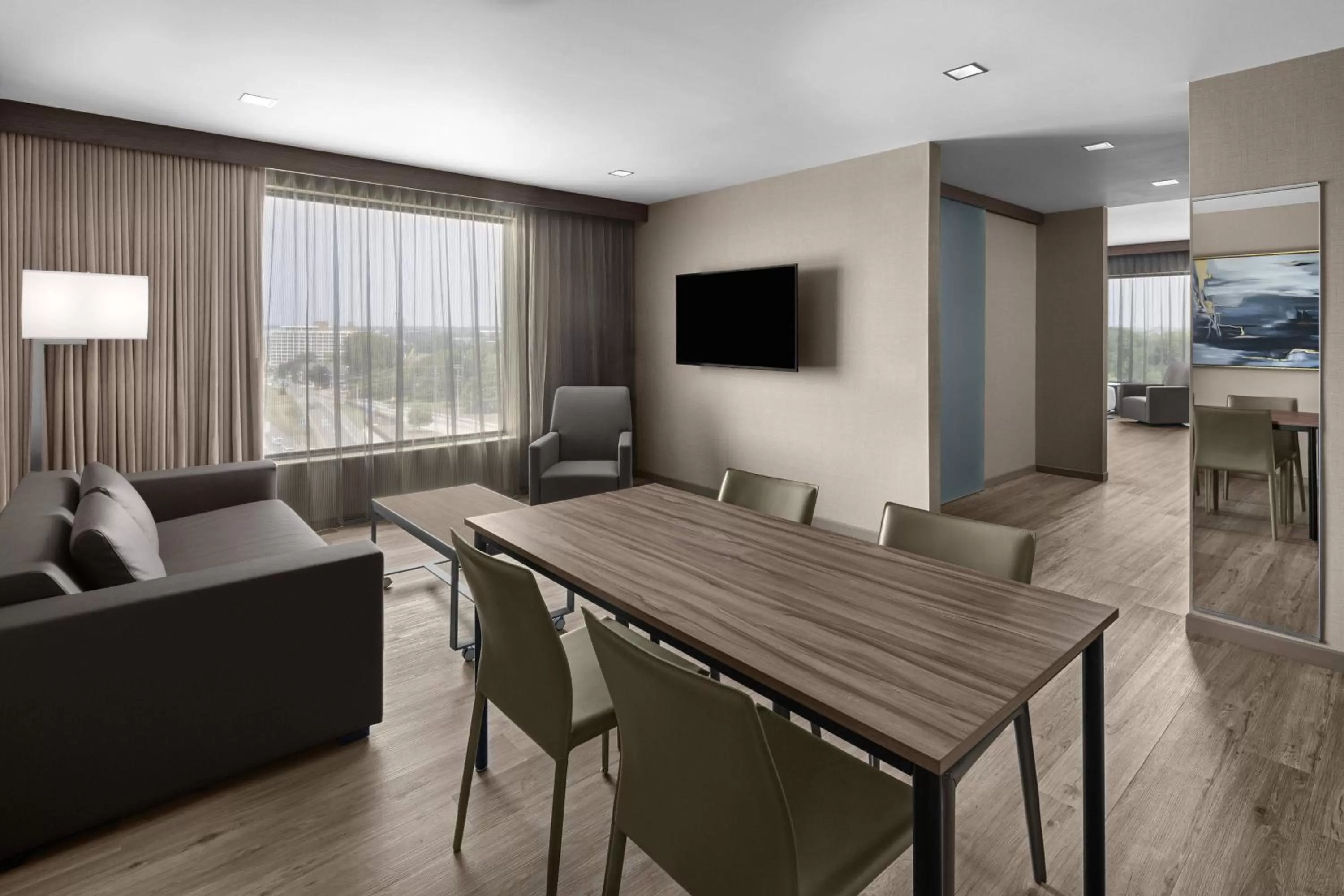 Living room in AC Hotel by Marriott Columbus Downtown