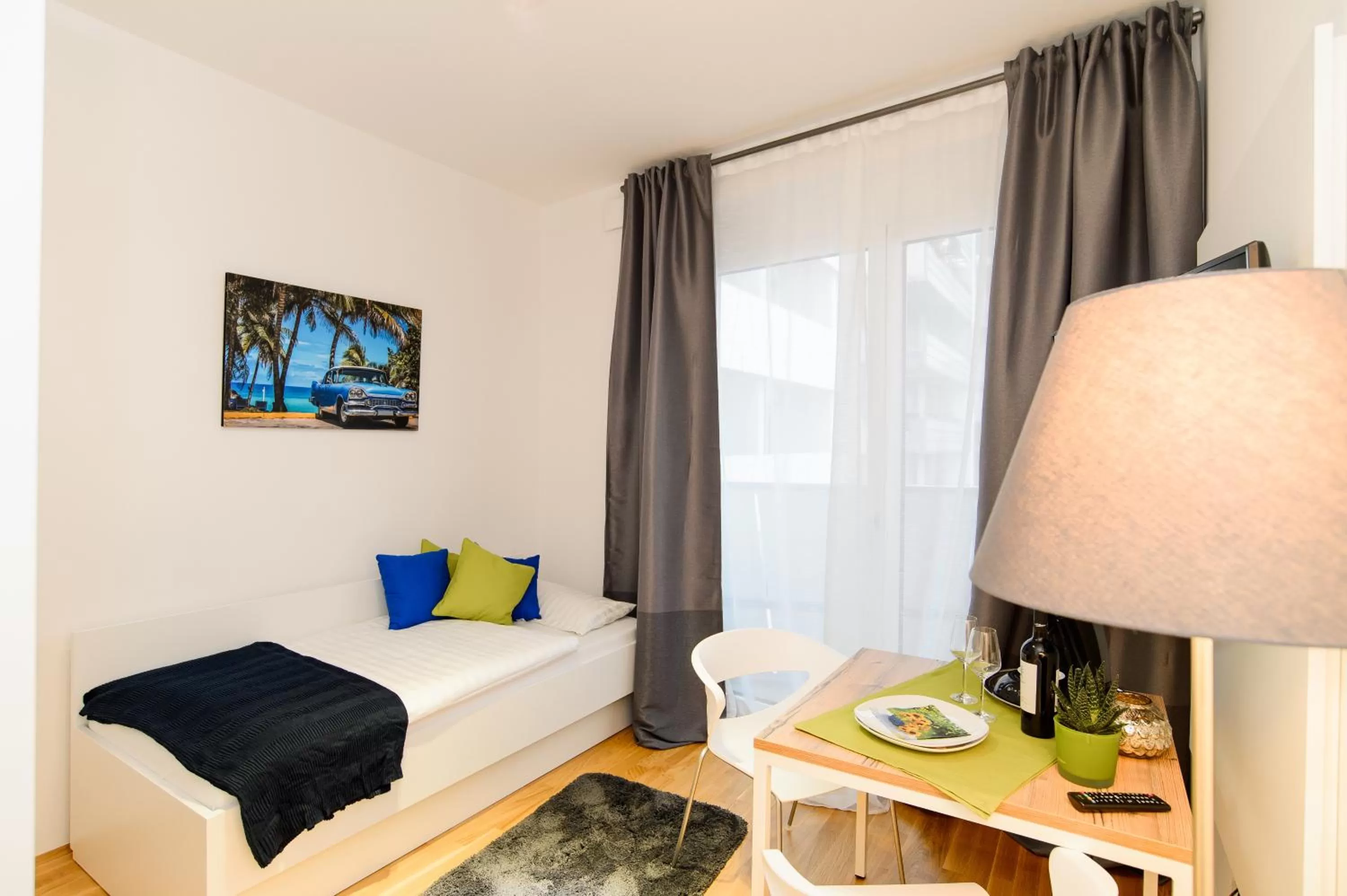 Photo of the whole room, Bed in Apart Hotel Messe Munich - my room Apartments