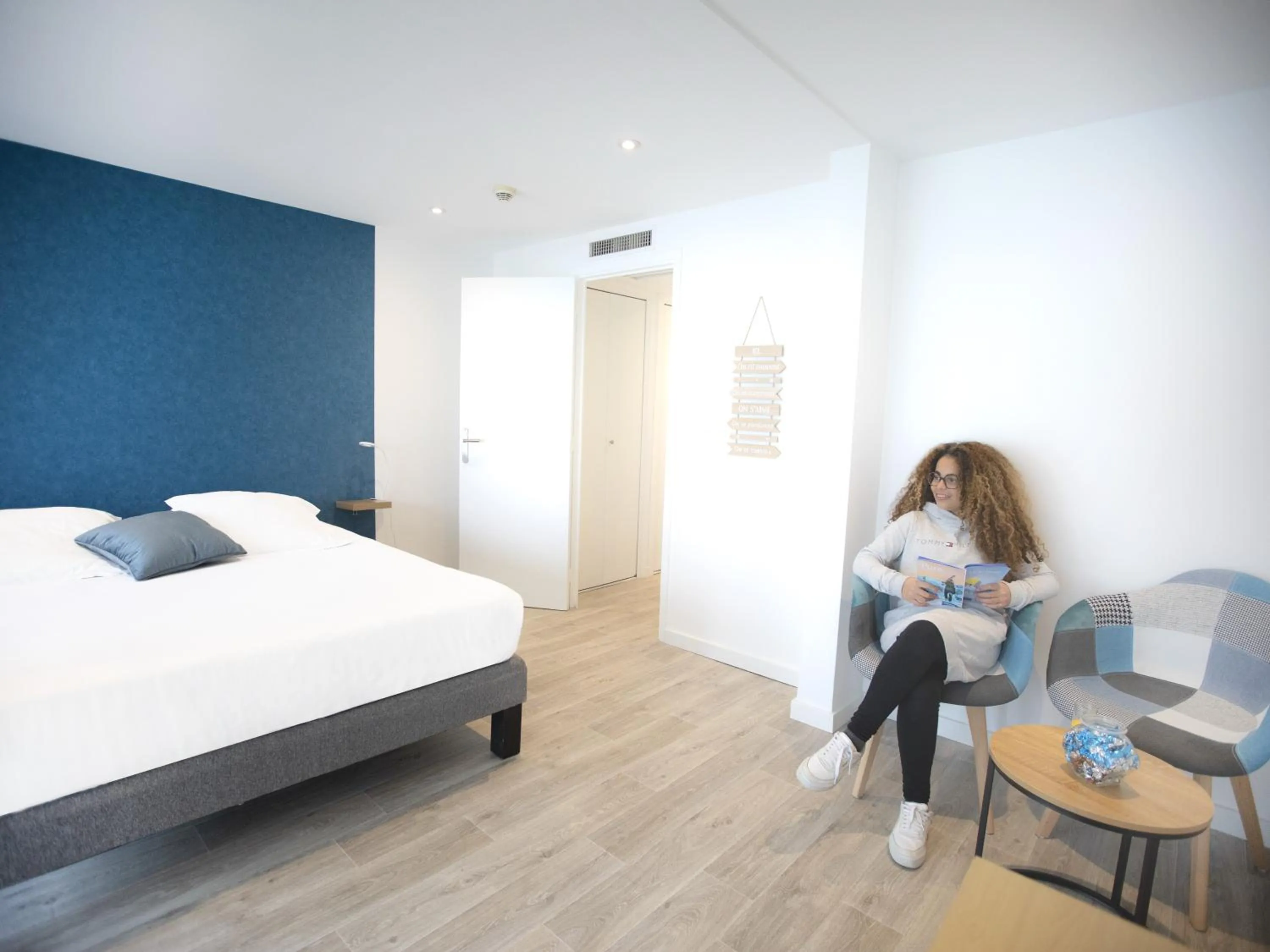 Bed in Tiercé Hotel