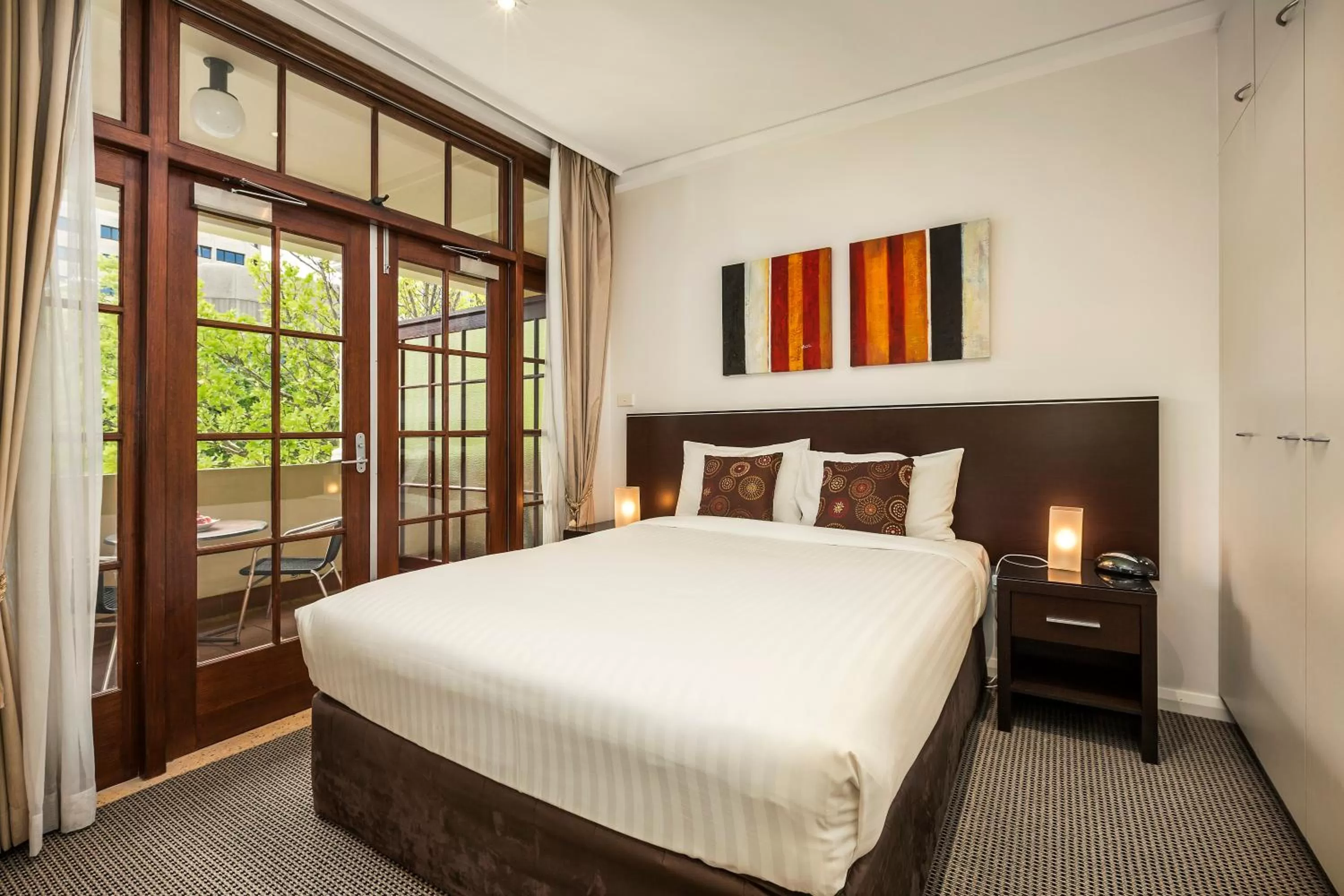 Bed in Quest Canberra