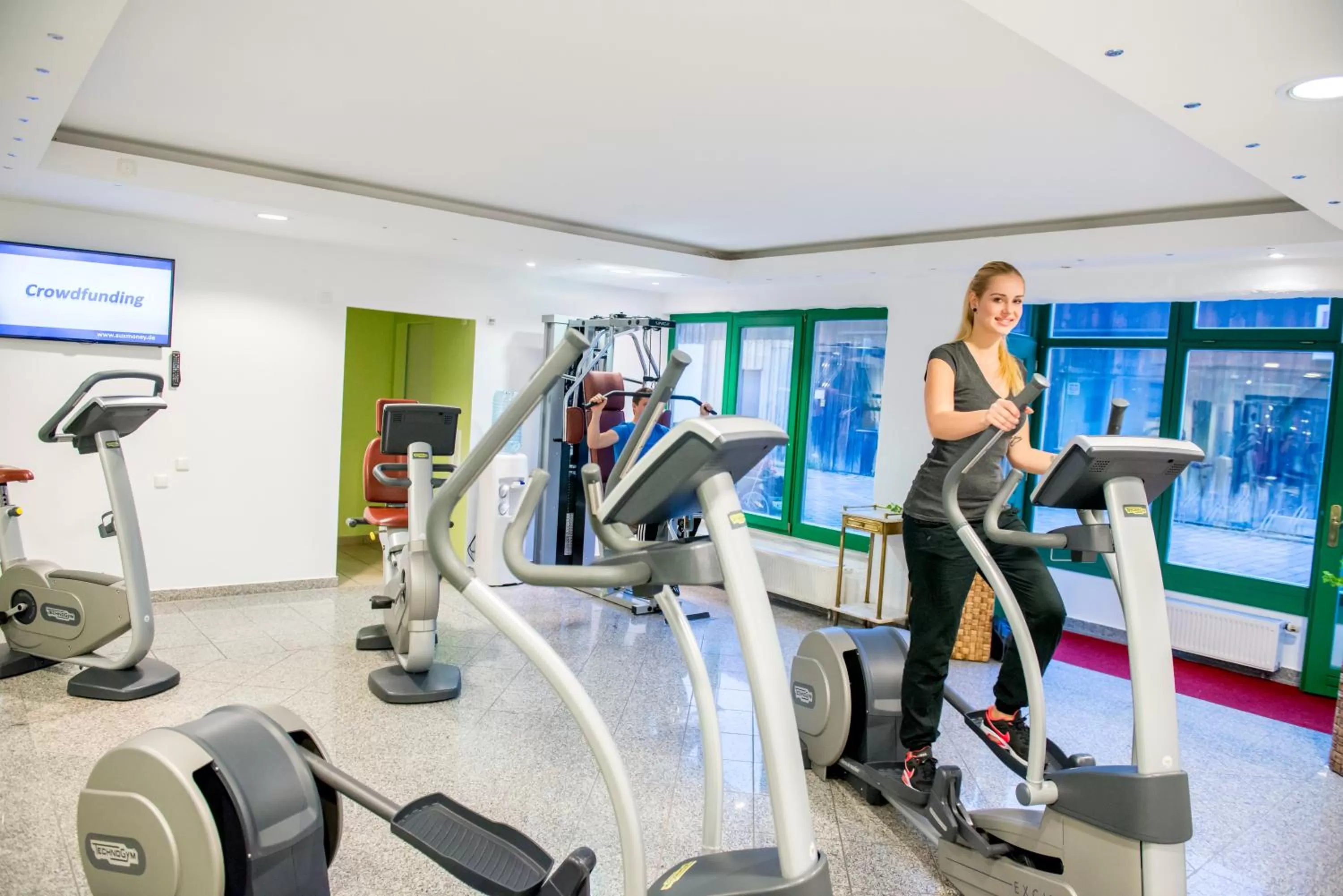 Fitness centre/facilities in Hotel am Haslinger Hof