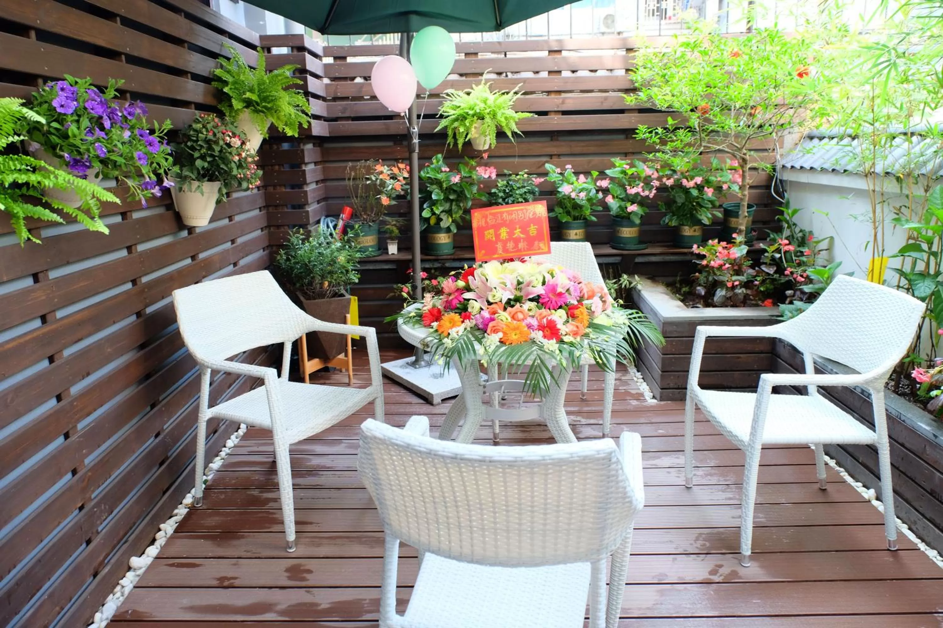 Balcony/Terrace in Li River Resort Villa Hotel