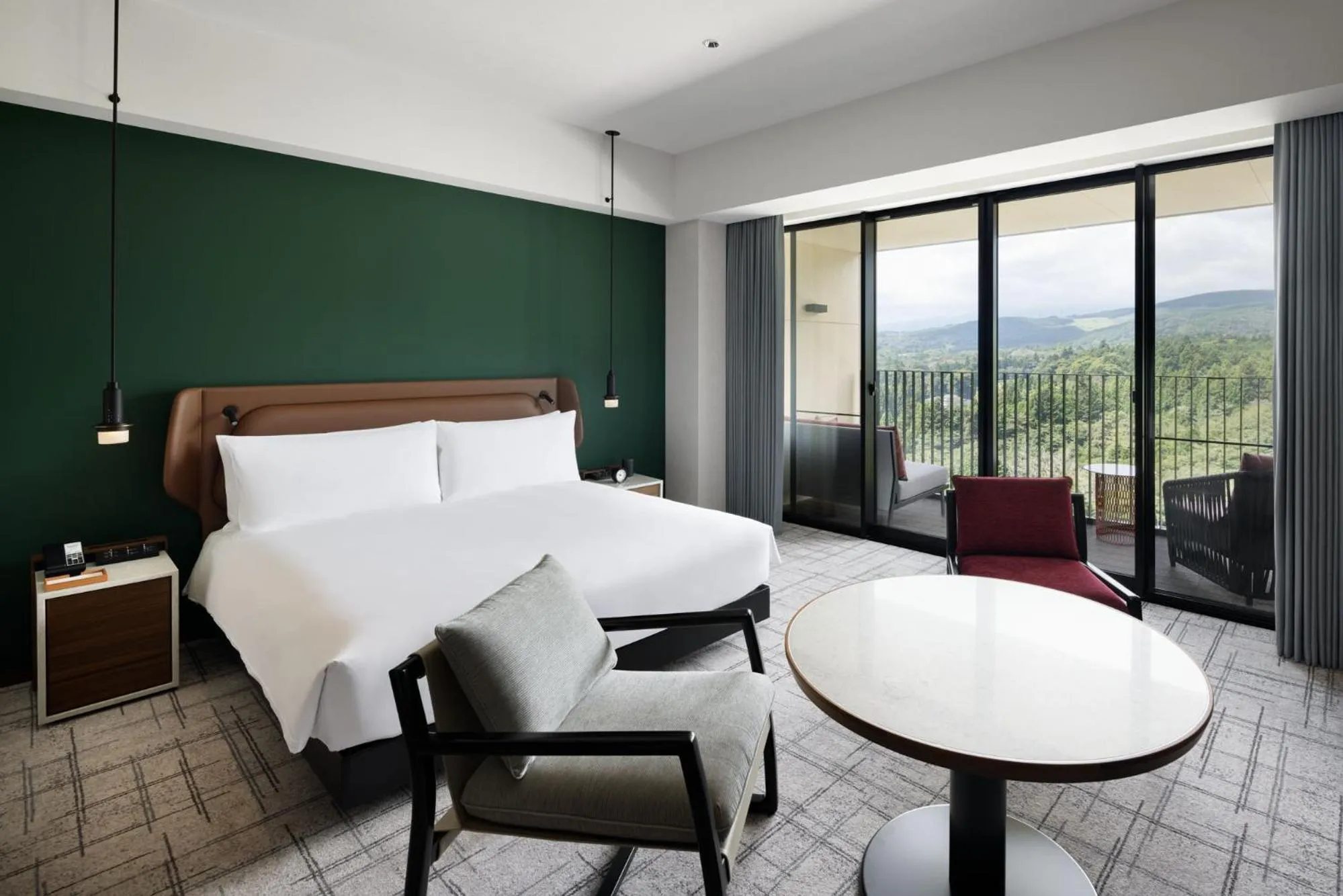 Mountain view, Bed in Fuji Speedway Hotel, in The Unbound Collection by Hyatt