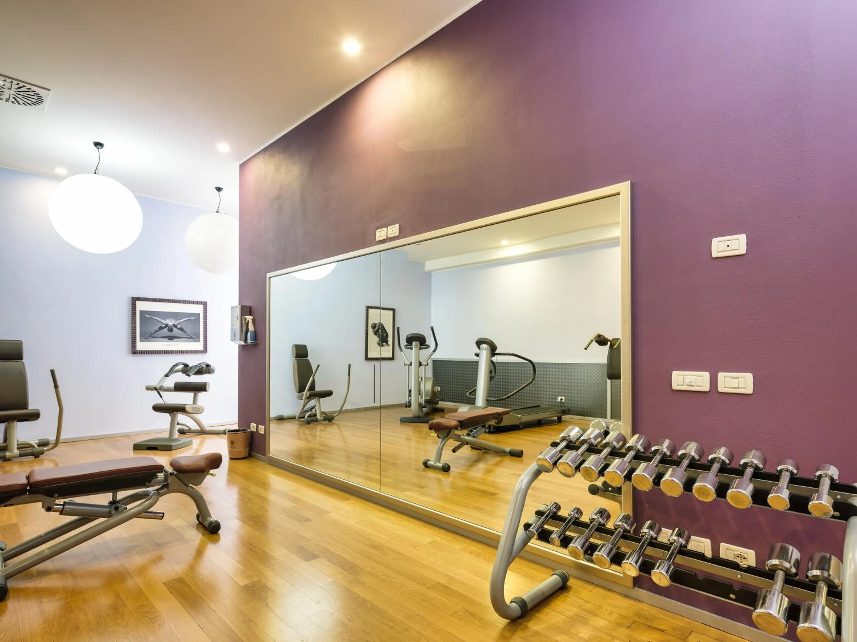Fitness centre/facilities in Parc Hotel Germano Suites & Apartments