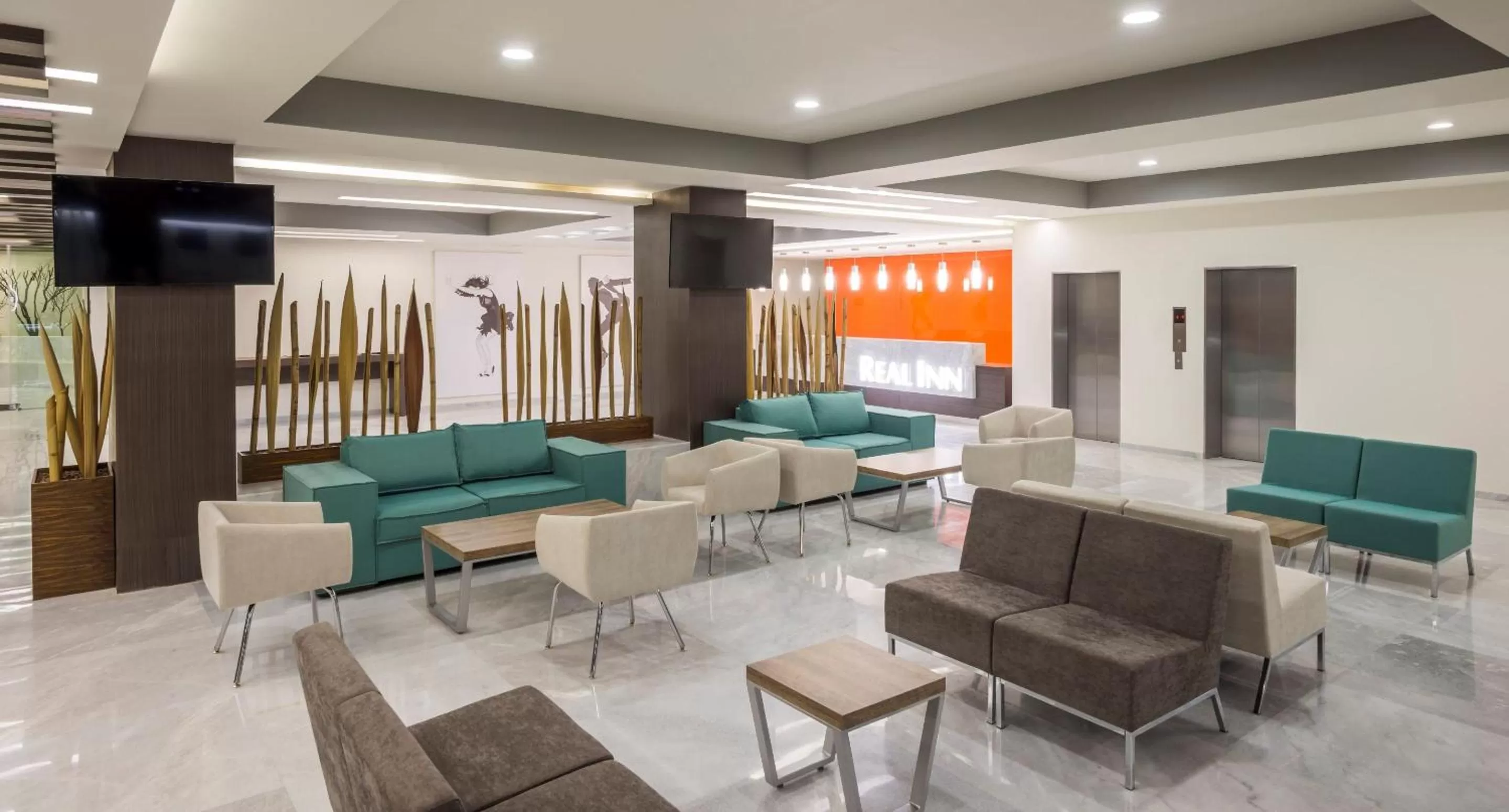 Lobby or reception in Real Inn Celaya