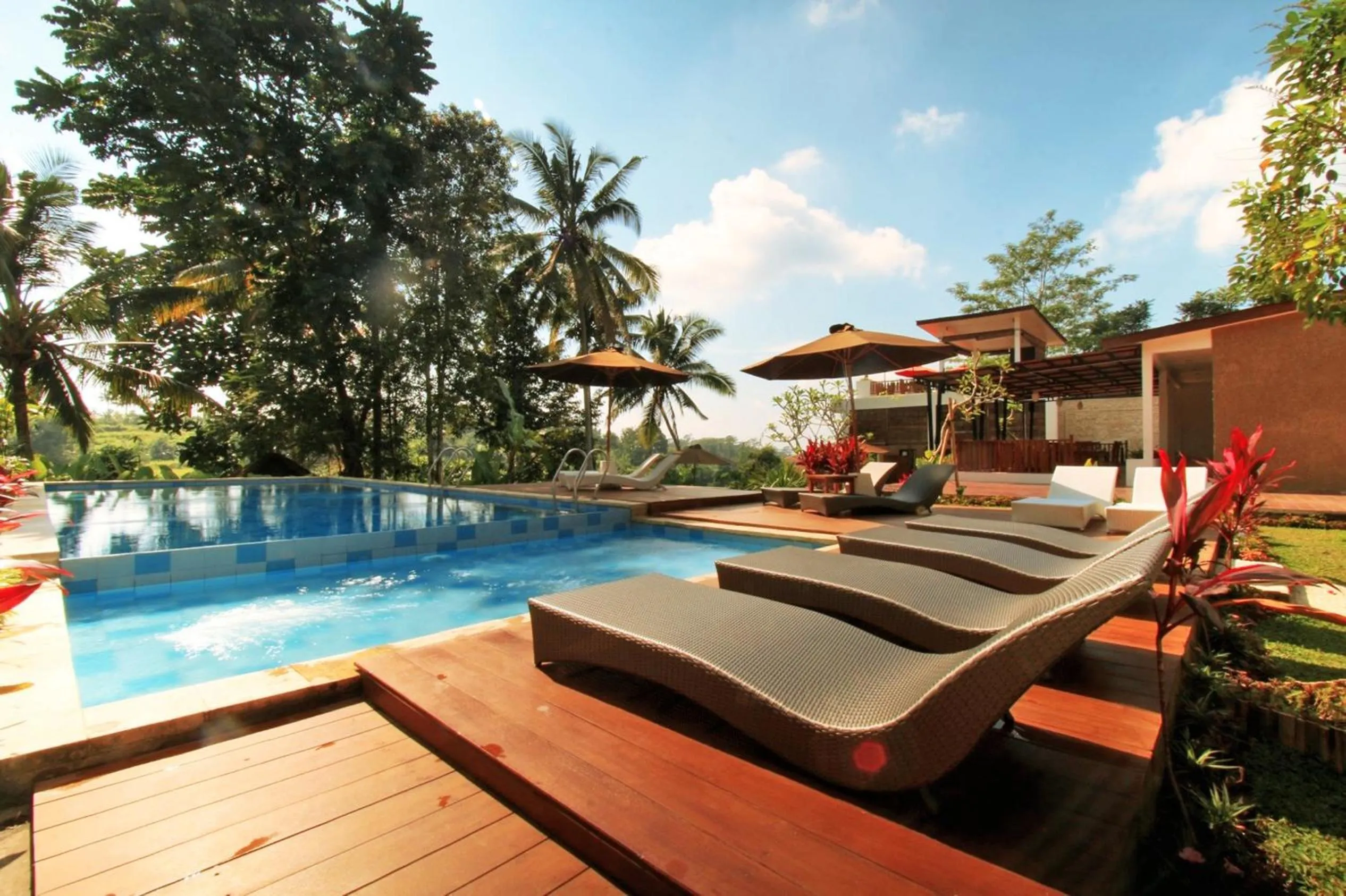 Garden in Ashoka Tree Resort at Tanggayuda