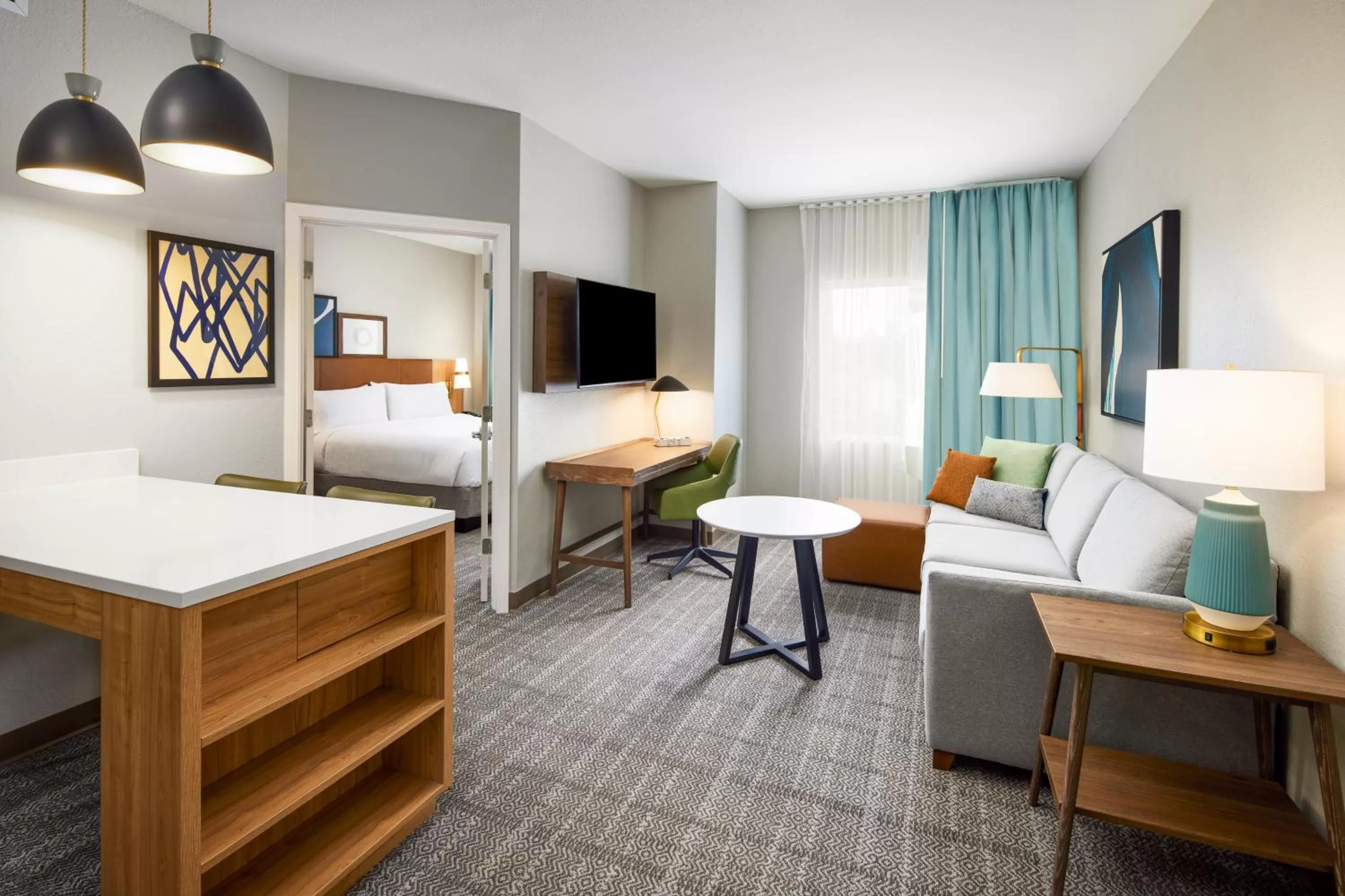 Living room, Bed in Staybridge Suites - Auburn - University Area, an IHG Hotel