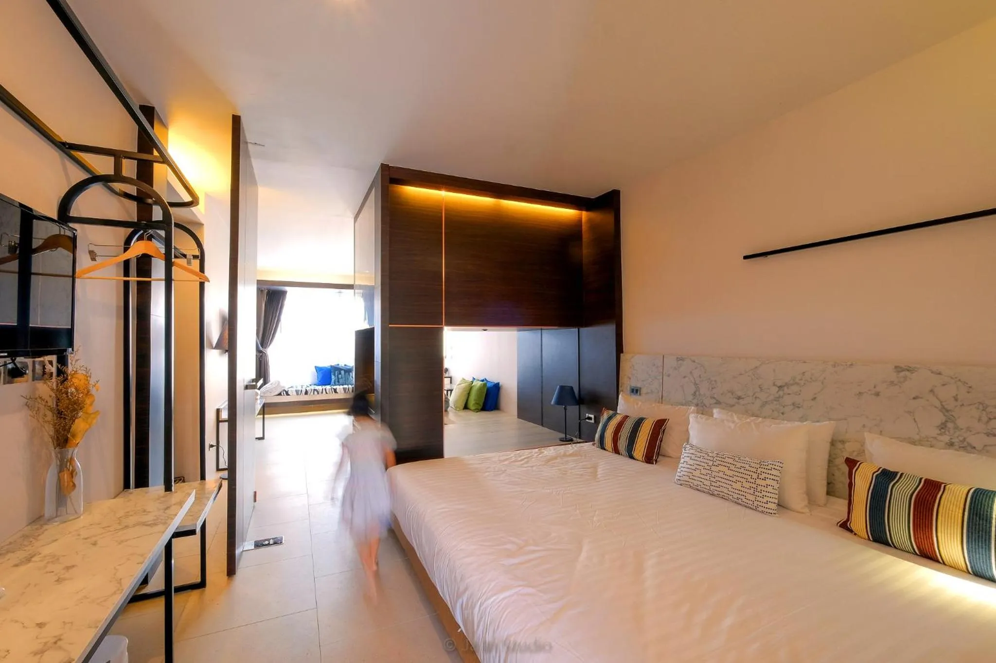 Bed in NornDee Hotel