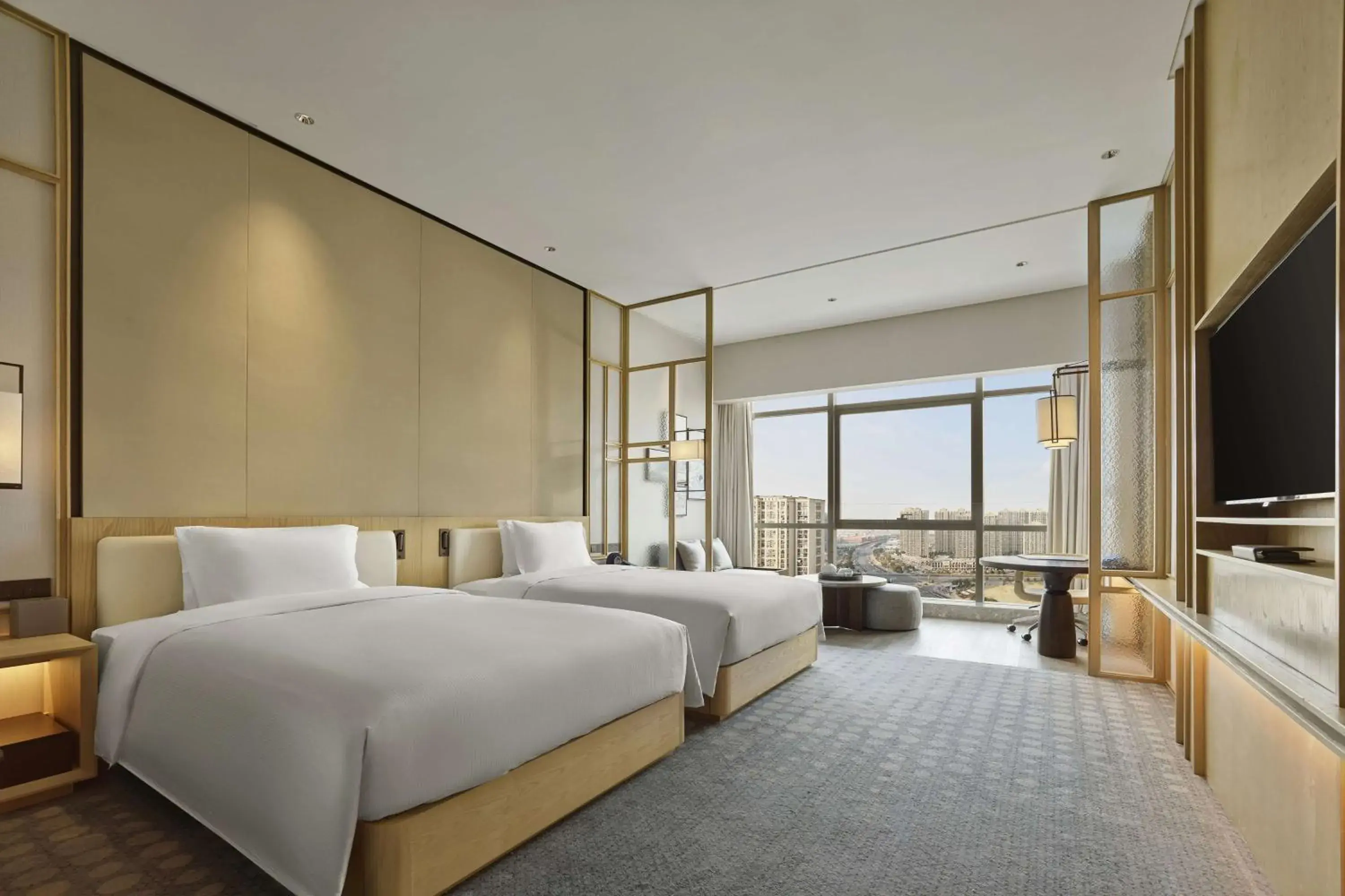 Deluxe Twin Room in Hilton Suzhou Yinshan Lake Deluxe Twin Room in Hilton Suzhou Yinshan Lake