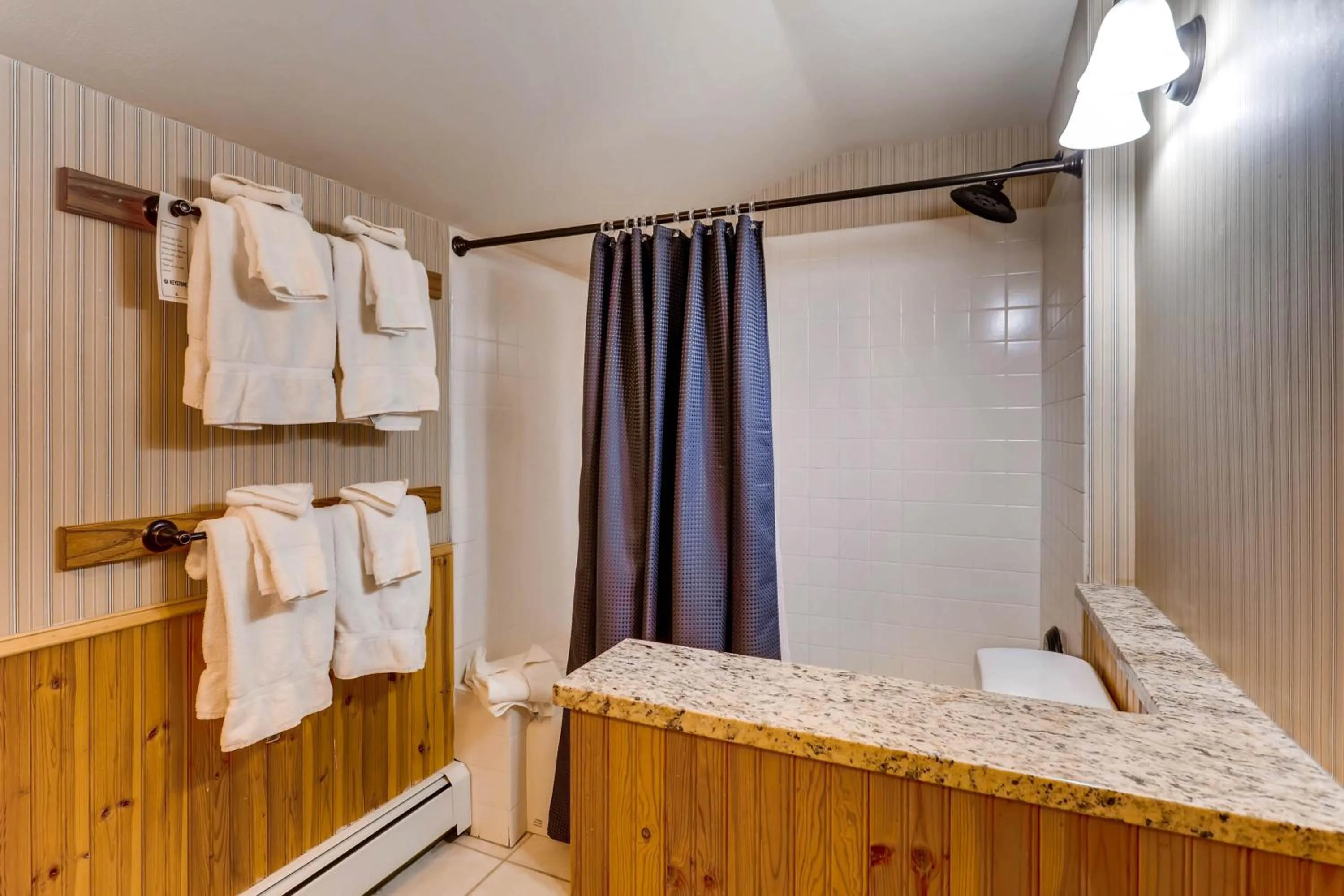 Shower in Ski Tip Lodge, A Vail Resorts Property