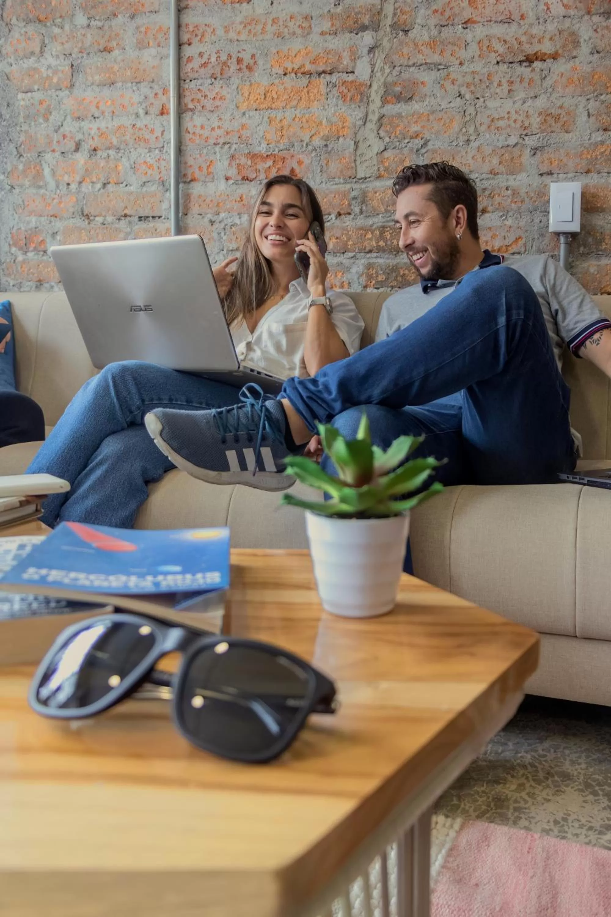 Living room in Ventiuna Hotel y Coliving