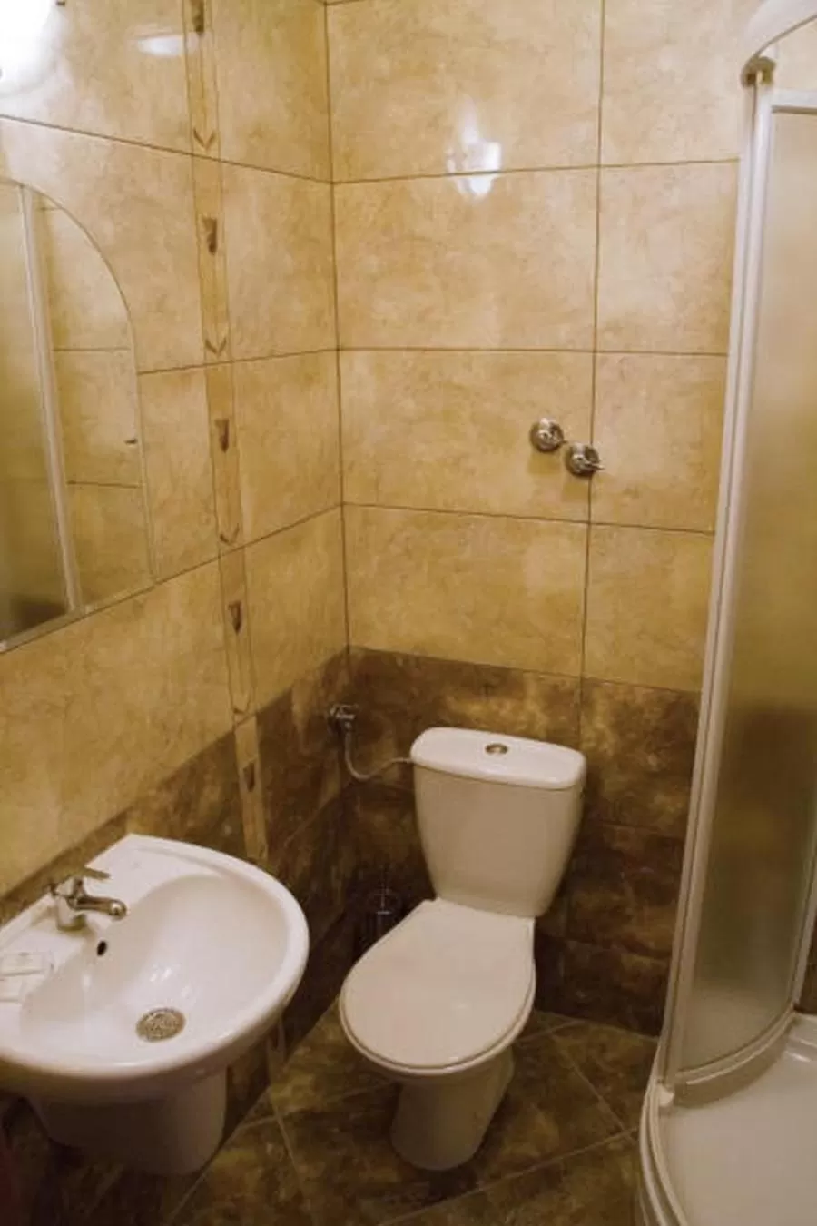 Shower, Bathroom in Hotel Iskra
