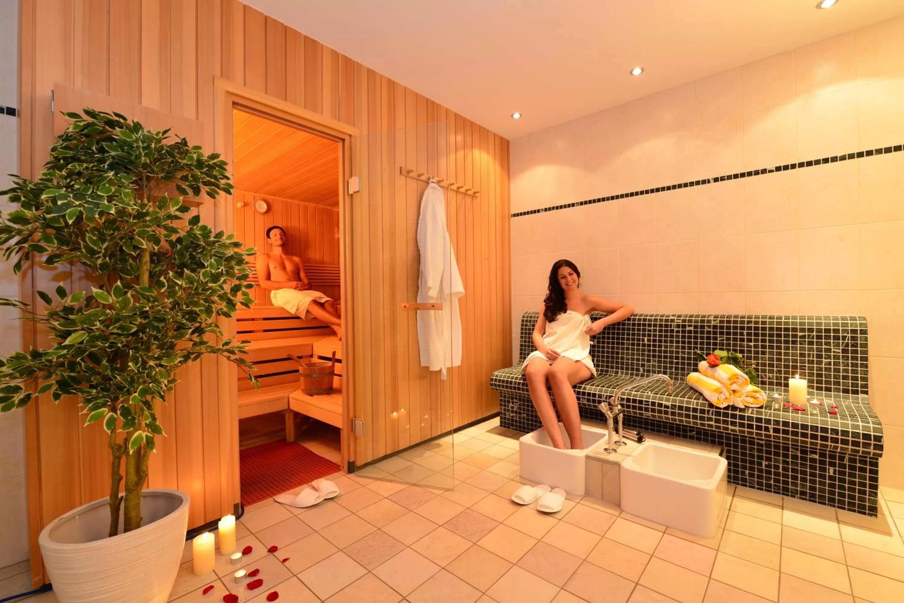 Sauna in Familienhotel Kleinwalsertal