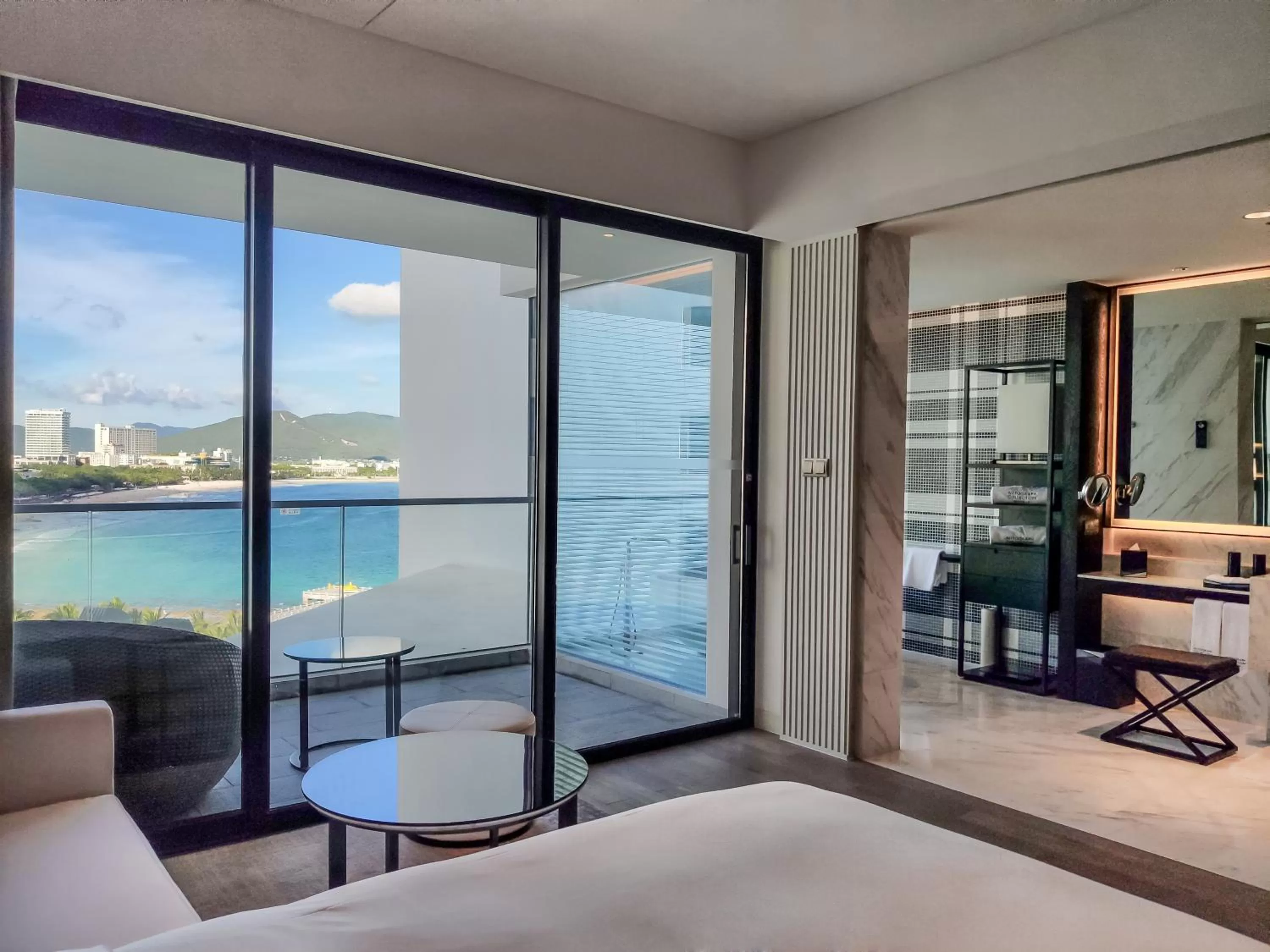 View (from property/room), Bed in The Shanhaitian Resort Sanya, Autograph Collection