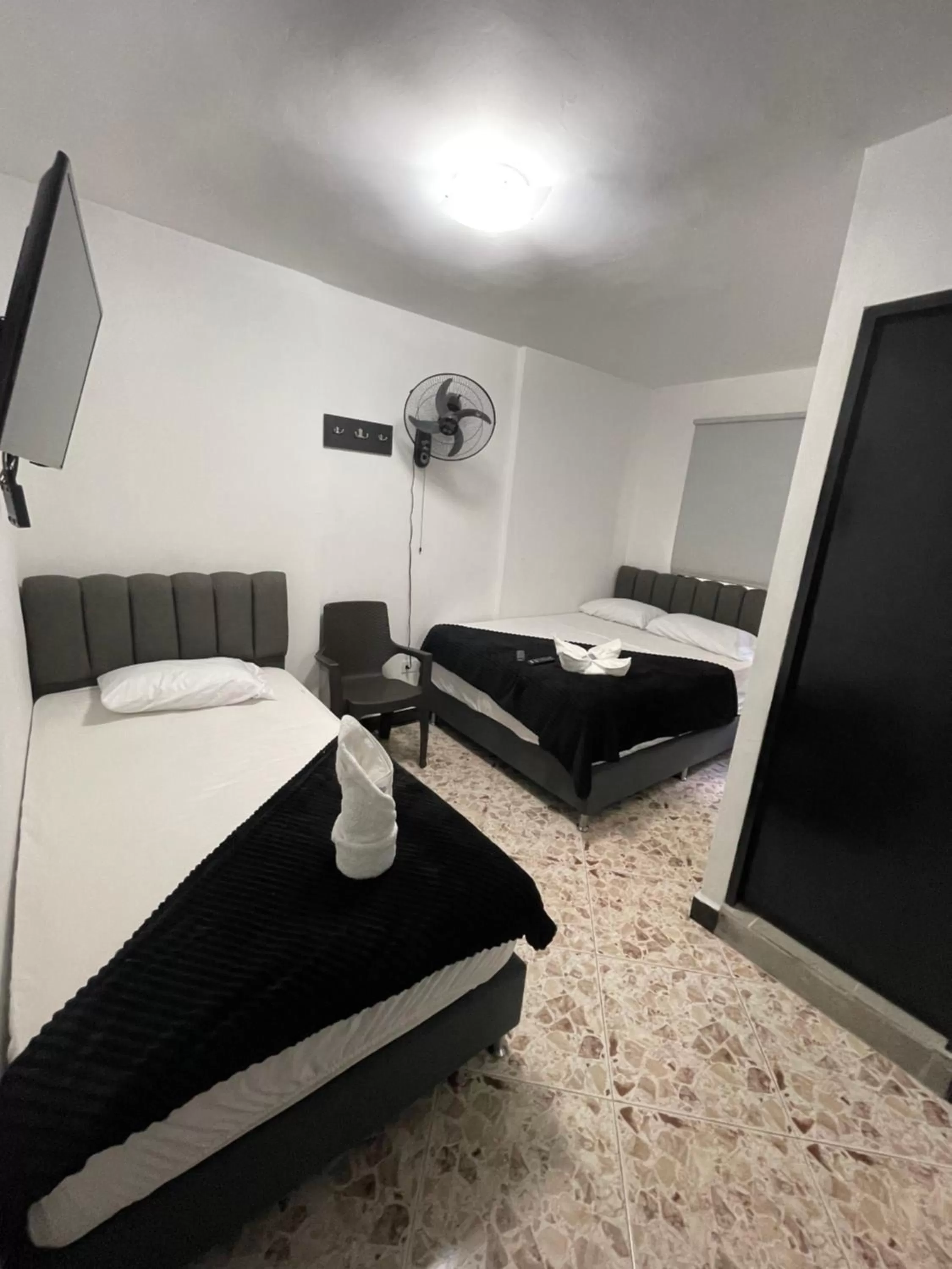 Bed in Hotel De León Estadio