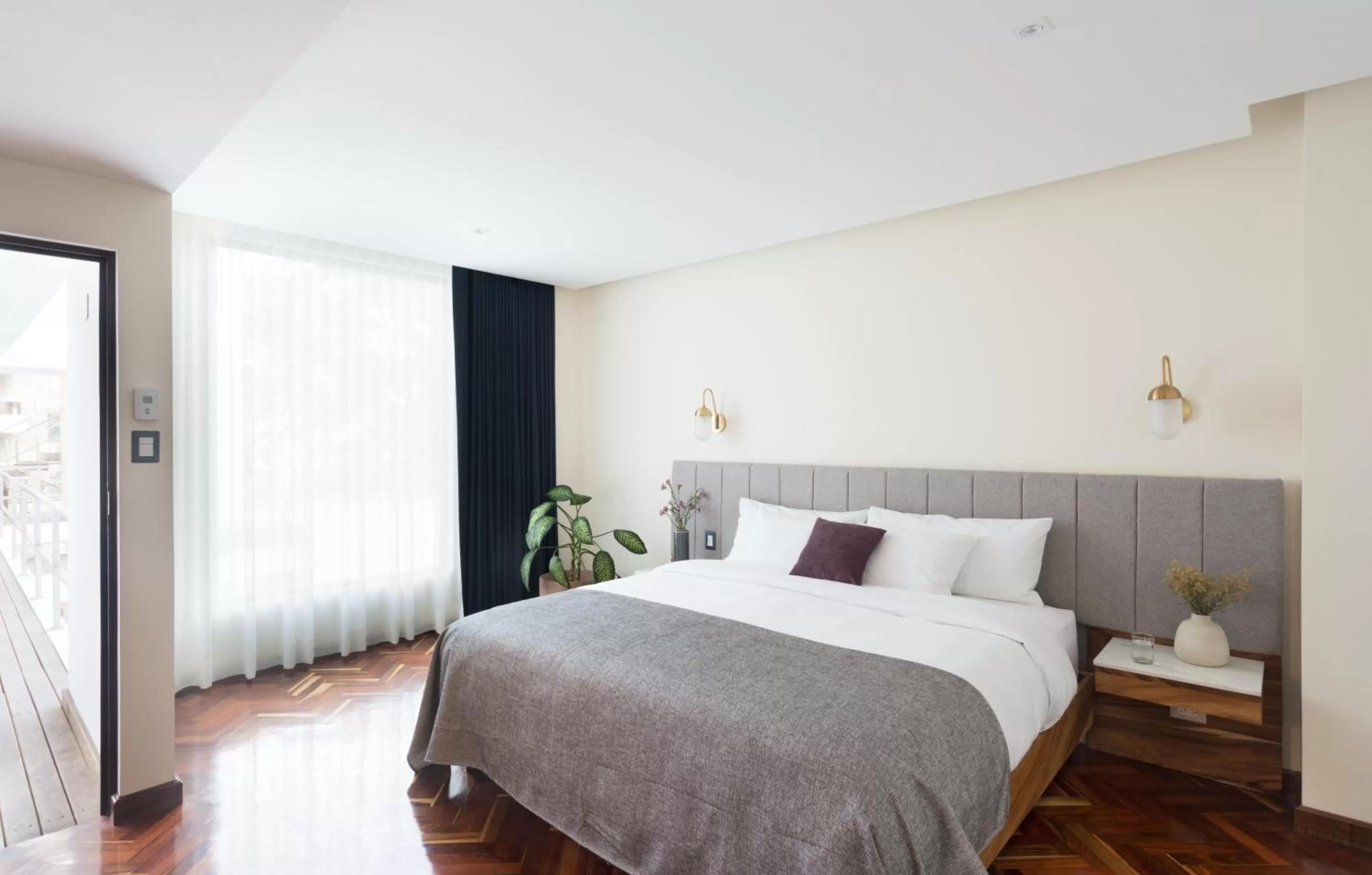 Decorative detail, Bed in La Inmaculada Hotel