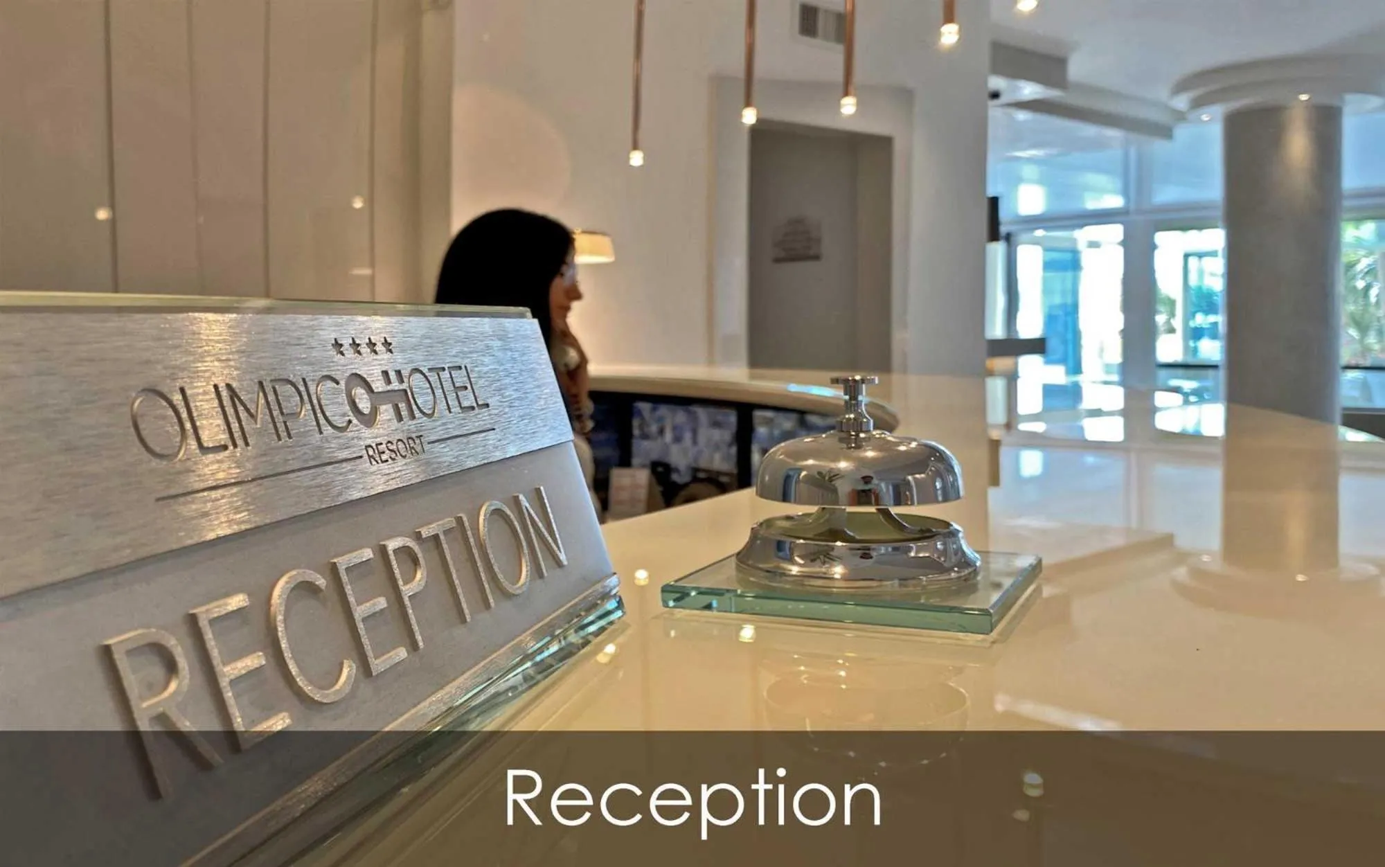 Property logo or sign in Hotel Olimpico