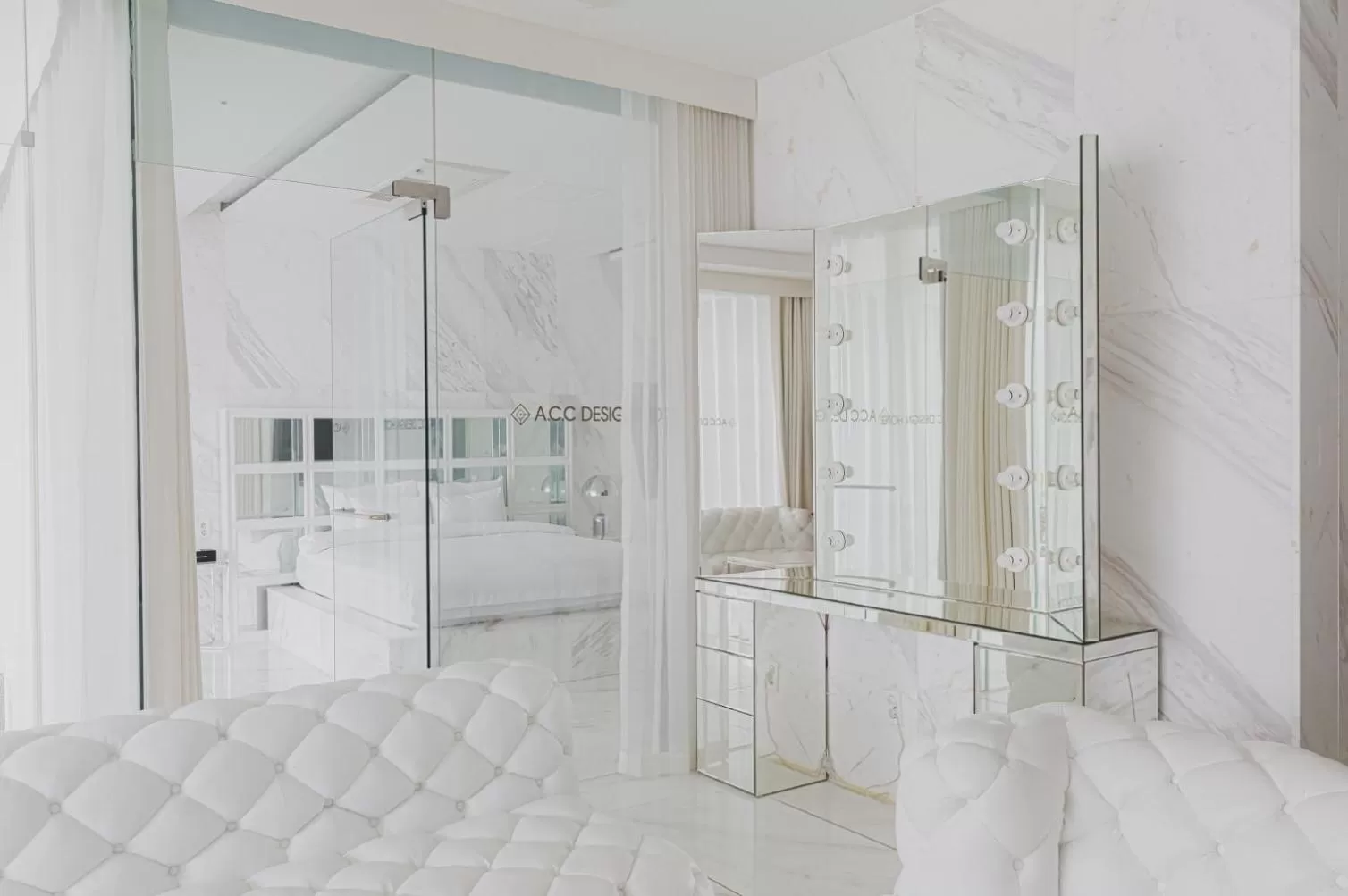 Bed in ACC Design Hotel