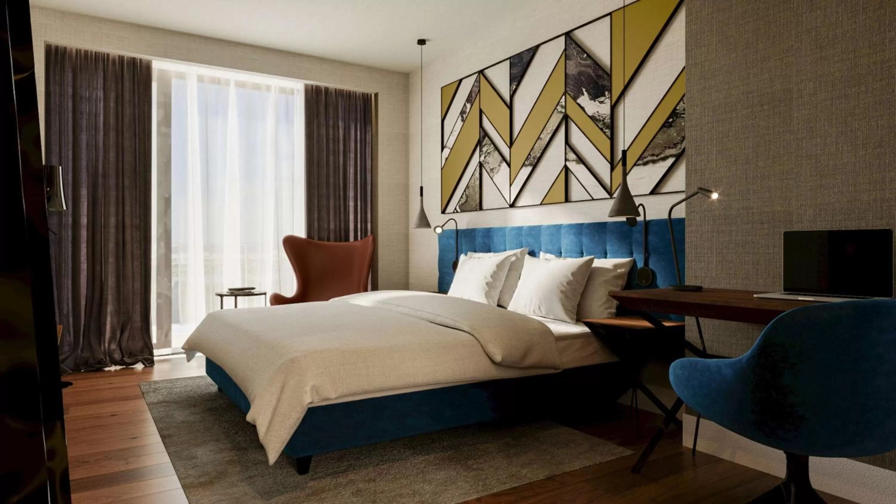 Bedroom, Bed in Radisson Blu Aurum Hotel, Brasov