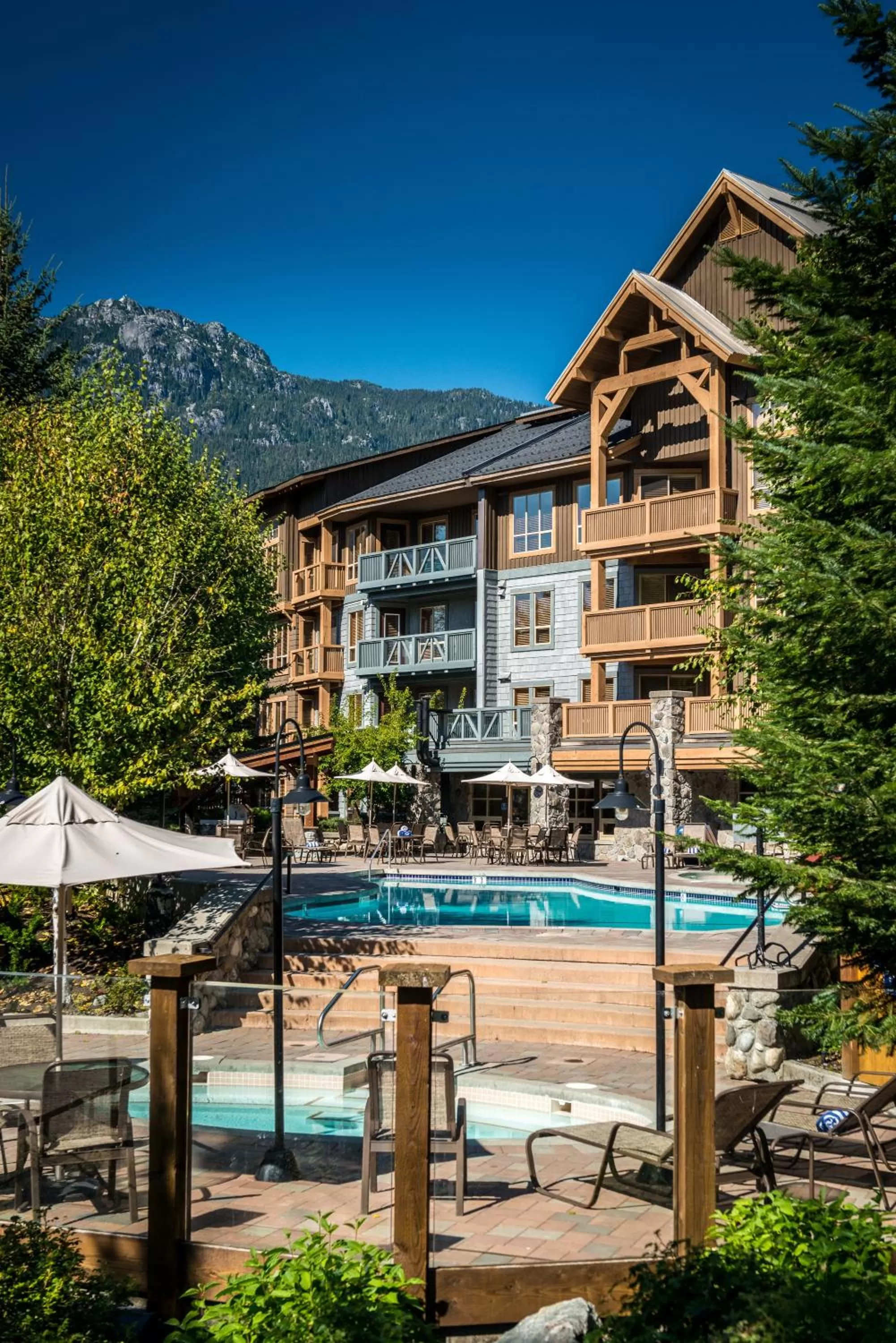 Property building in Legends Whistler, by Lodging Ovations
