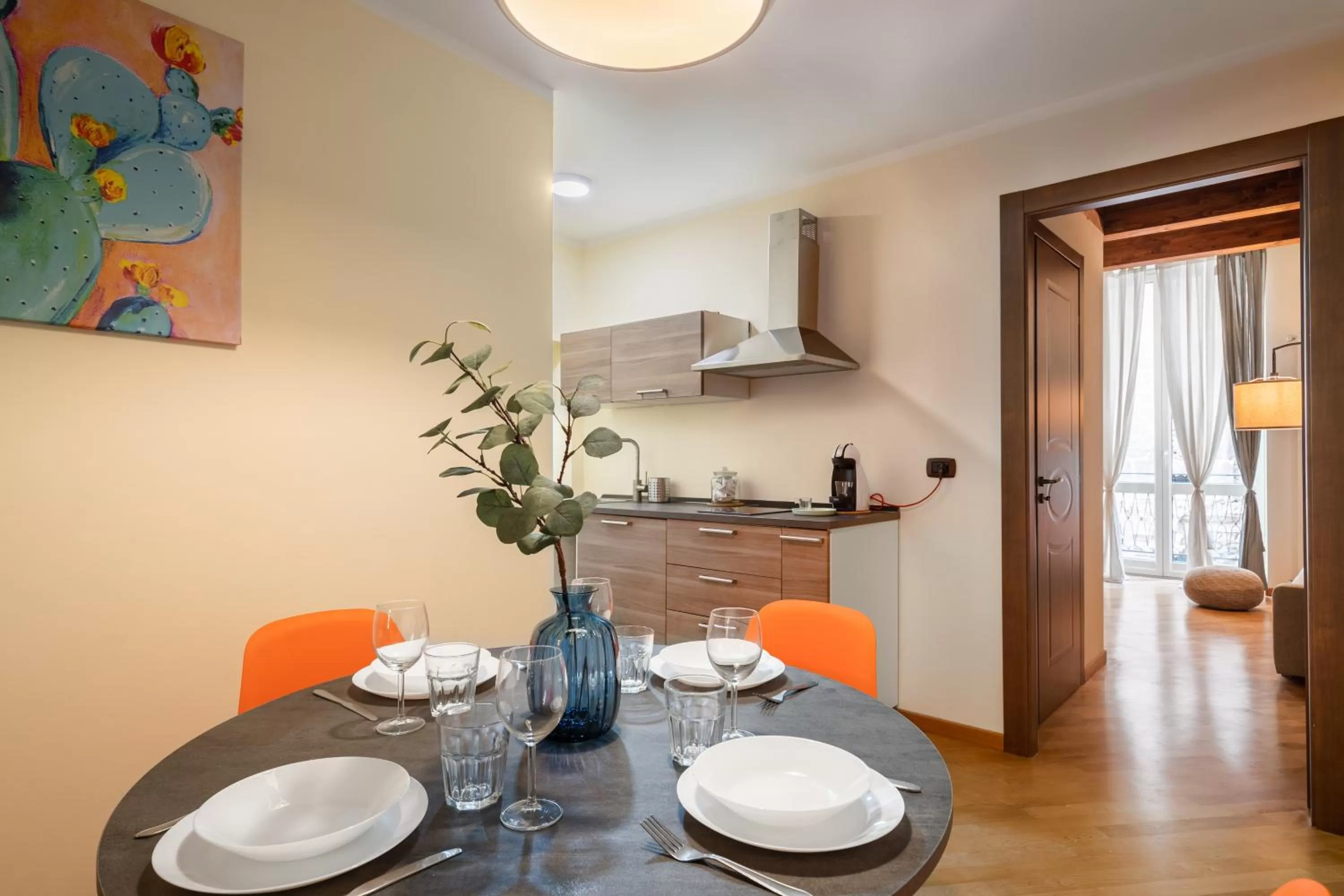 Kitchen or kitchenette in Open Sicily Residence - Central Apartments Near Quattro Canti