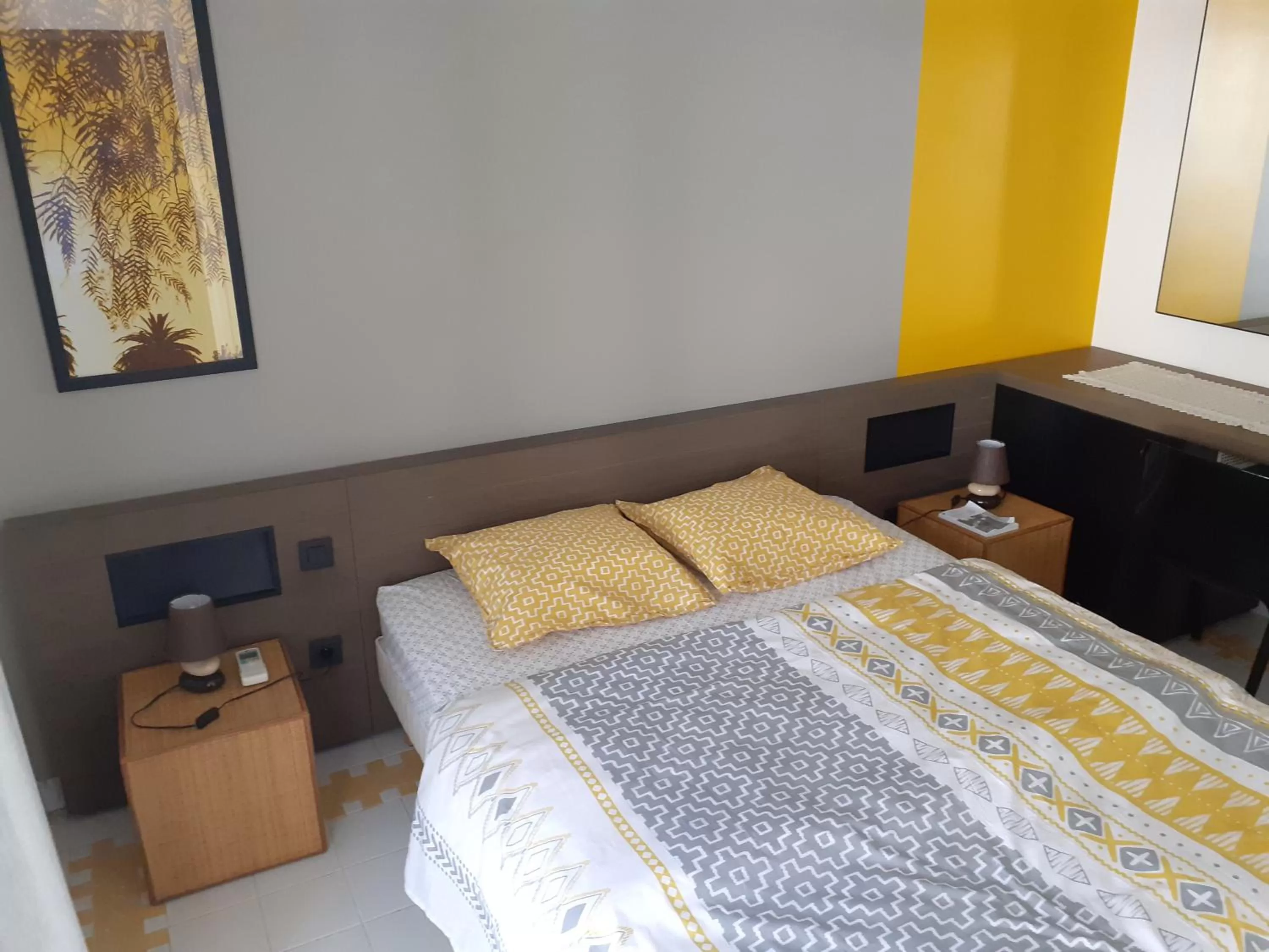 Bed in Le Studio les Tropiques au Village MANGANAO