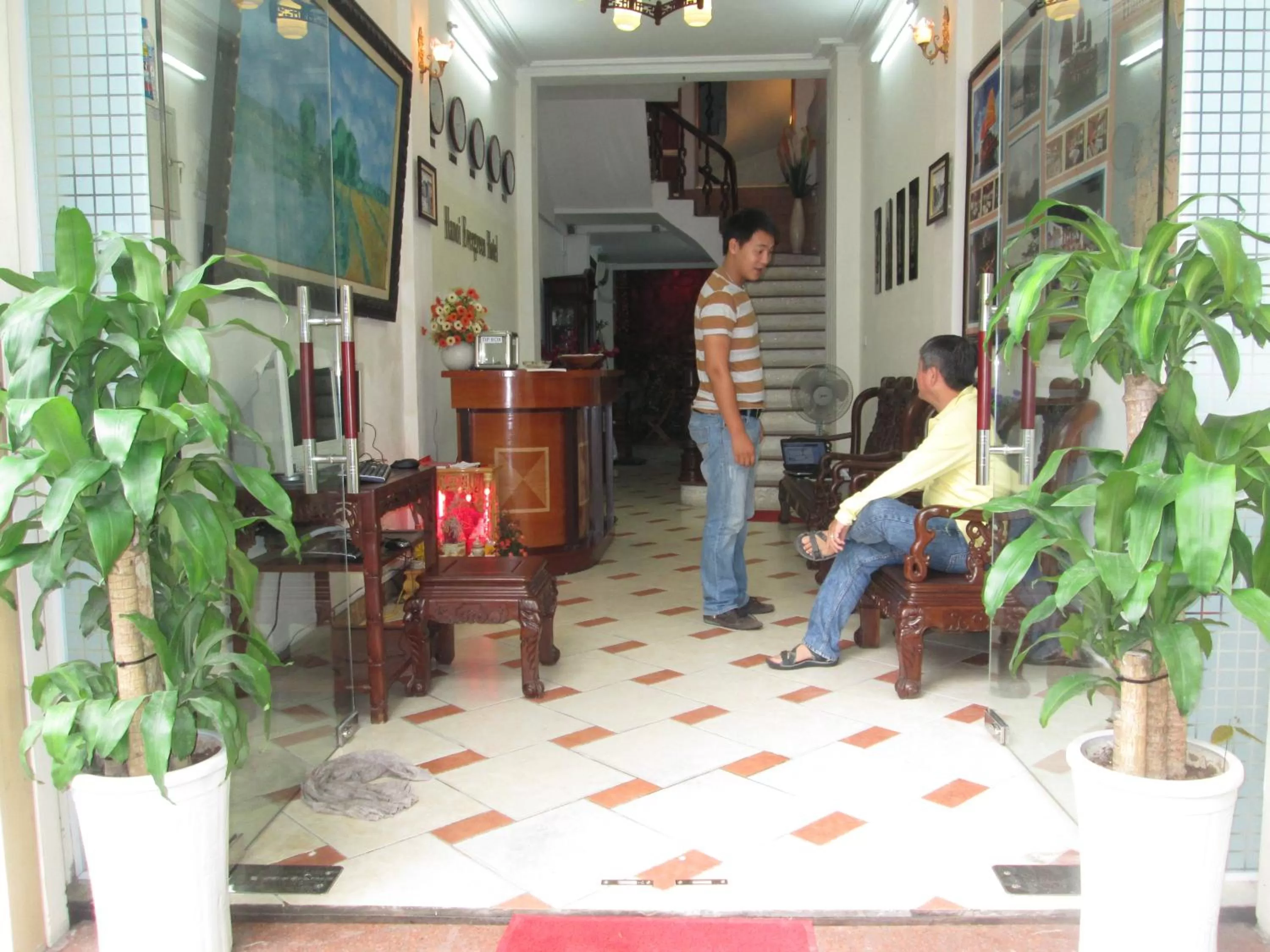 Lobby or reception in Hanoi Ecogreen Hostel