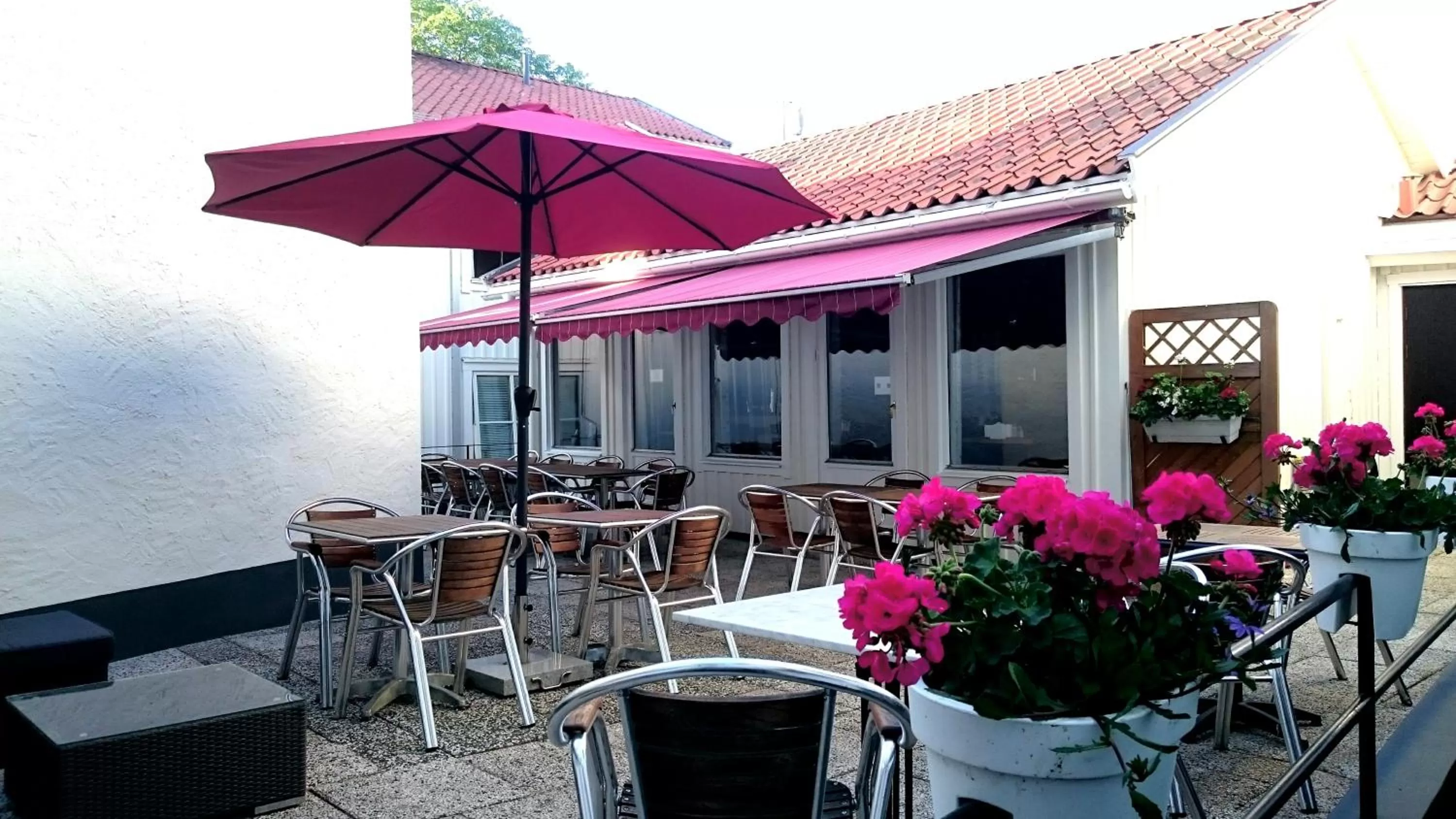 Patio in Best Western Centralhotellet