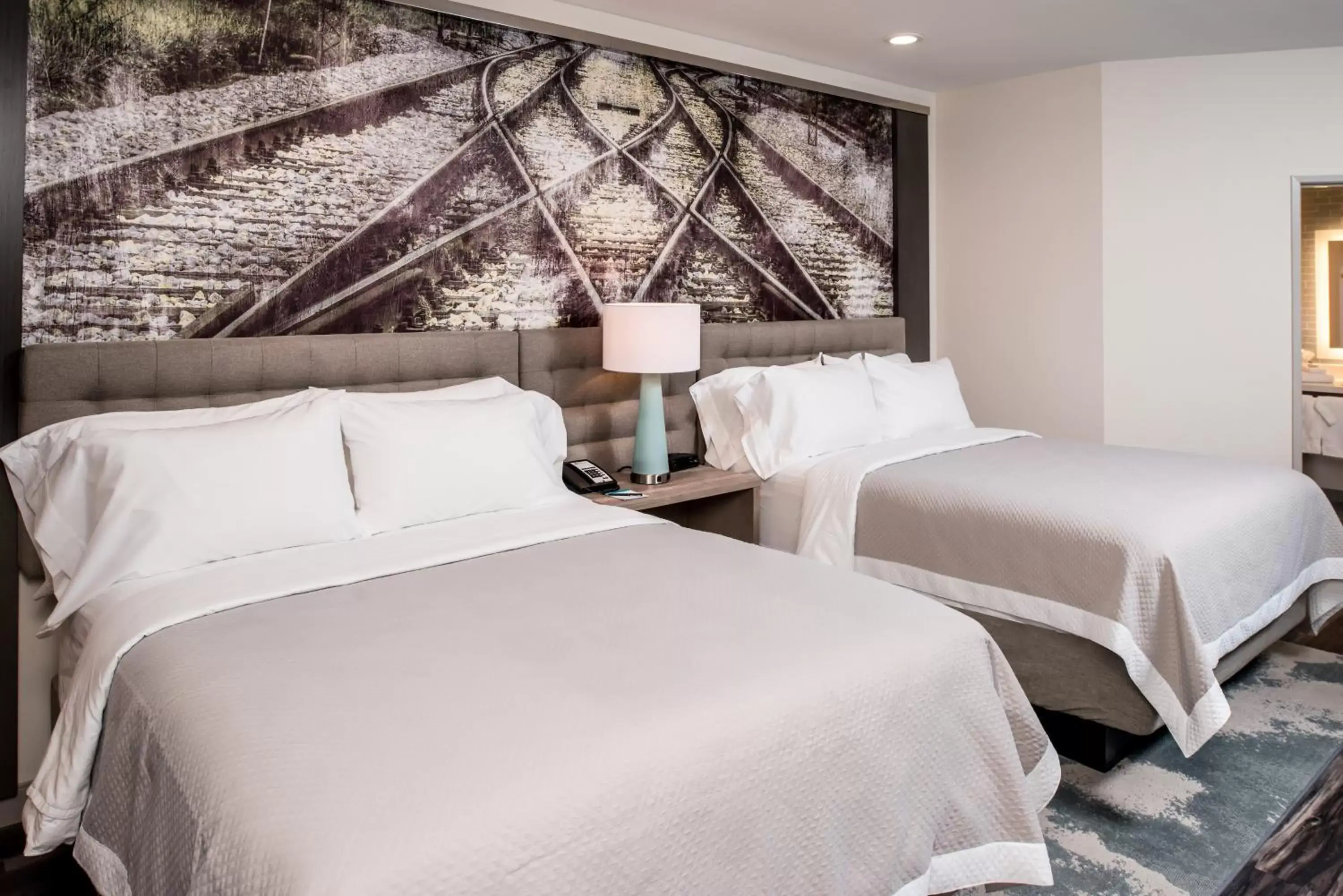 Queen Room with Two Queen Beds - Disability Access Hearing Accessible - Roll-In Shower in Hotel Indigo Frisco by IHG Queen Room with Two Queen Beds - Disability Access Hearing Accessible - Roll-In Shower in Hotel Indigo Frisco by IHG