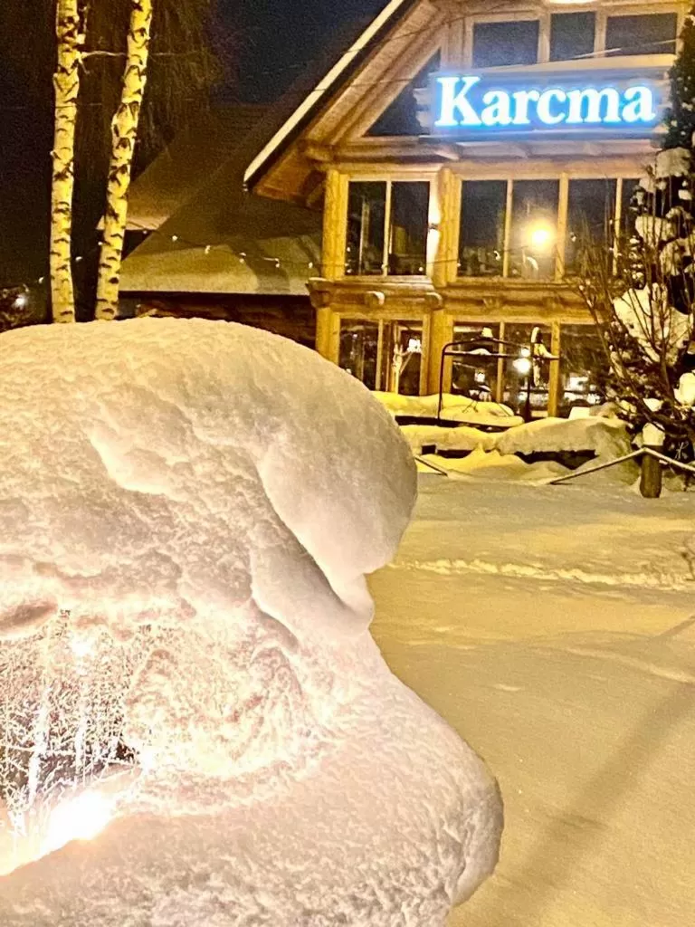 Winter in Zajazd Białczański Dom Wypoczynkowy Restauracja