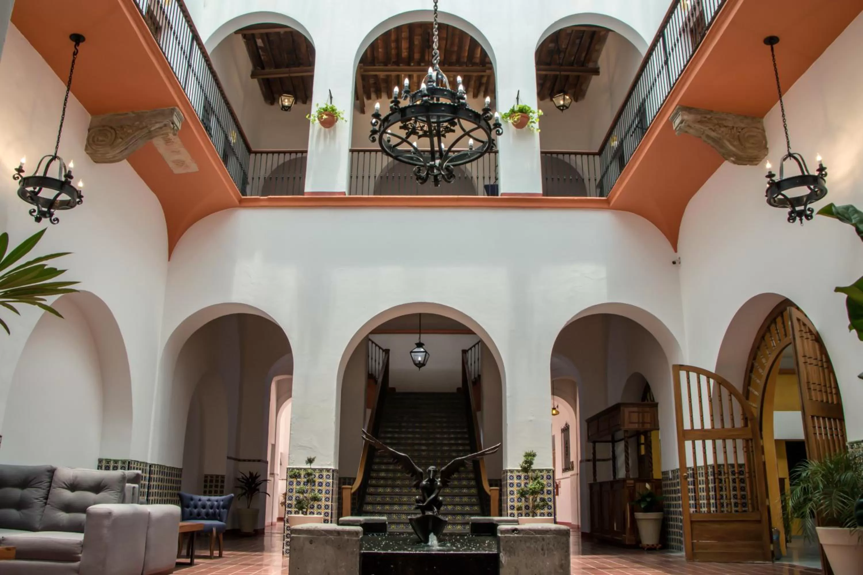 Lobby or reception in Hotel Real de Castilla Colonial