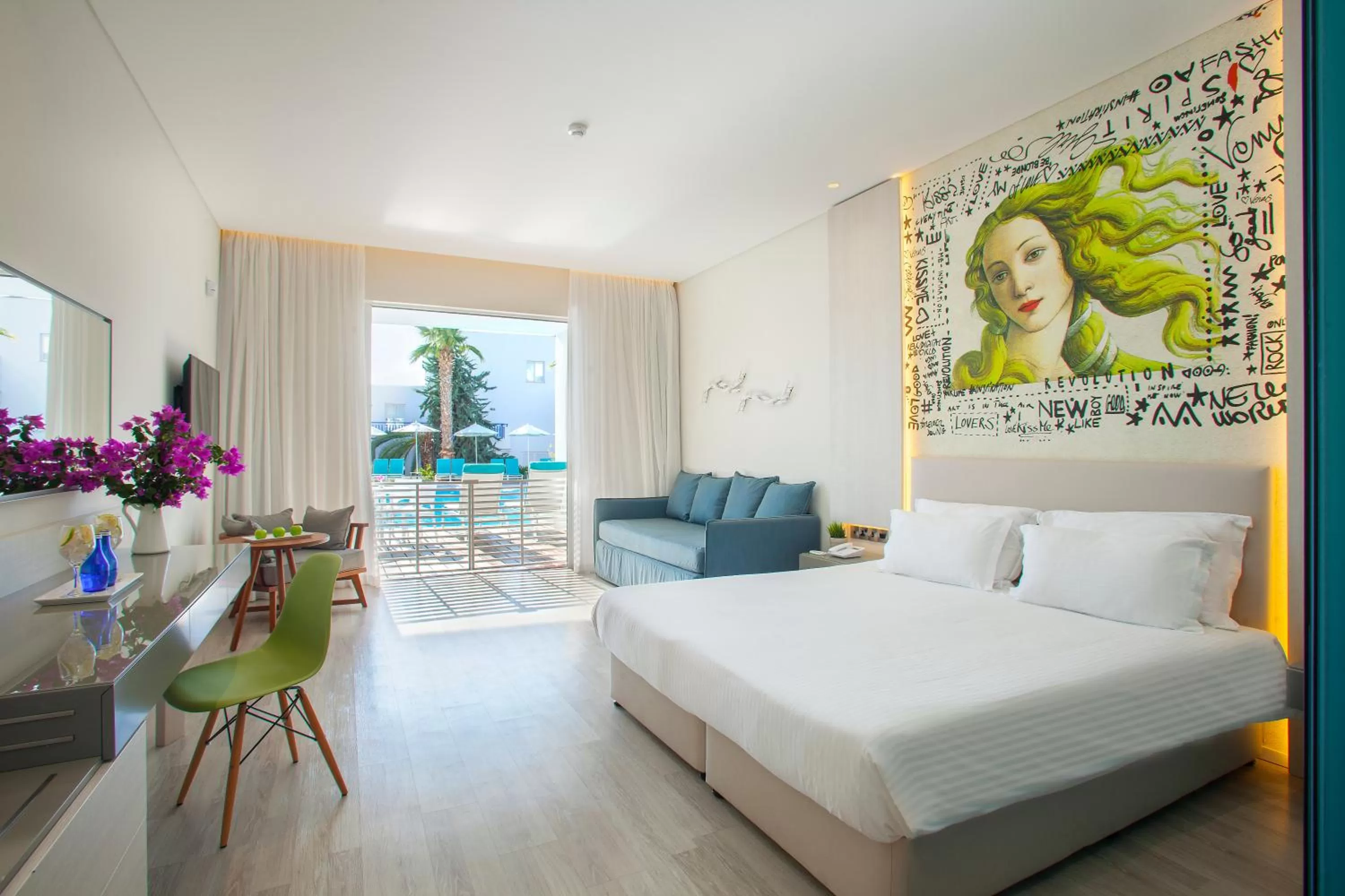 Bedroom, Bed in Aliathon Aegean