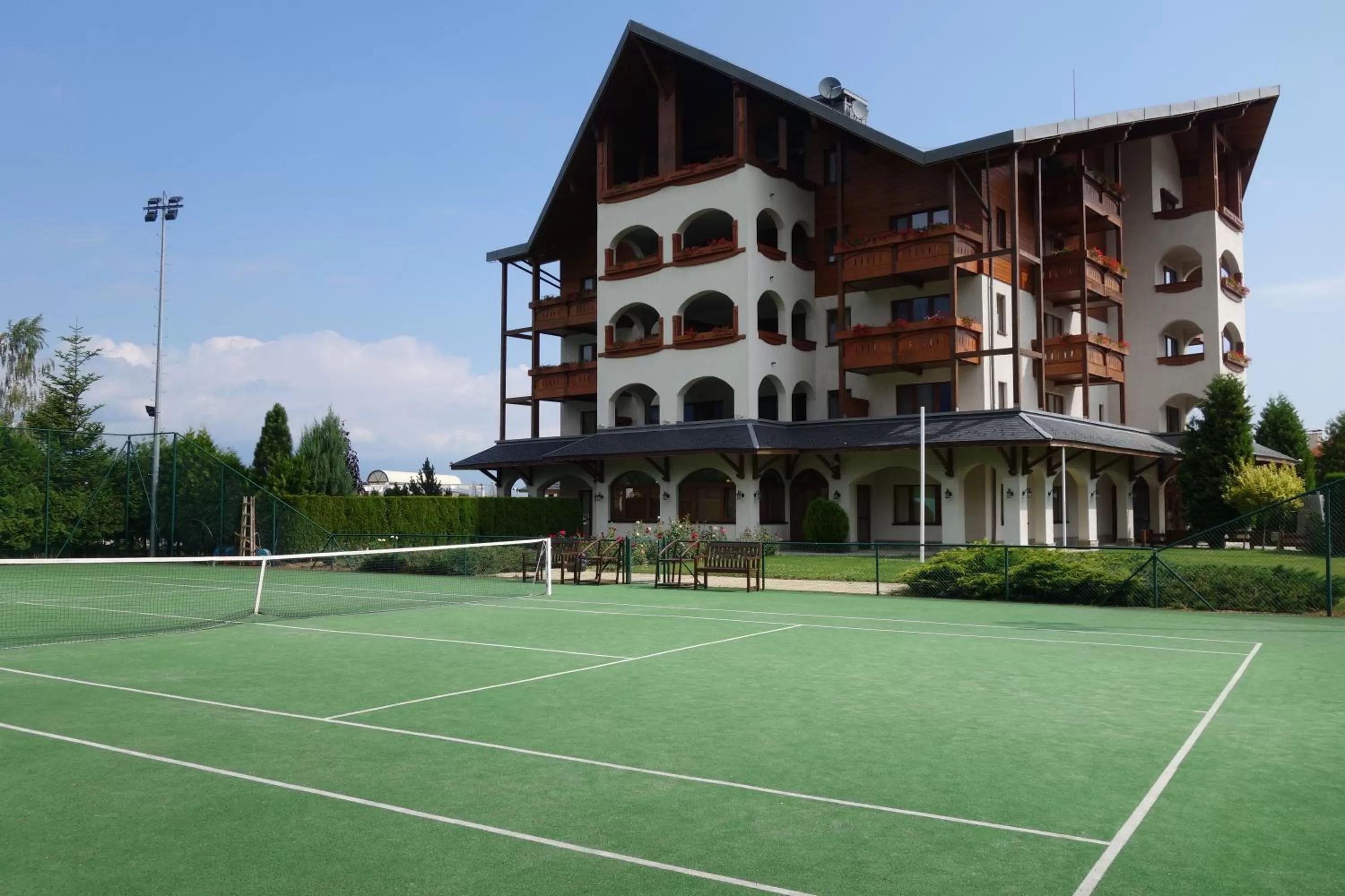 Tennis court in Kempinski Hotel Grand Arena Bansko