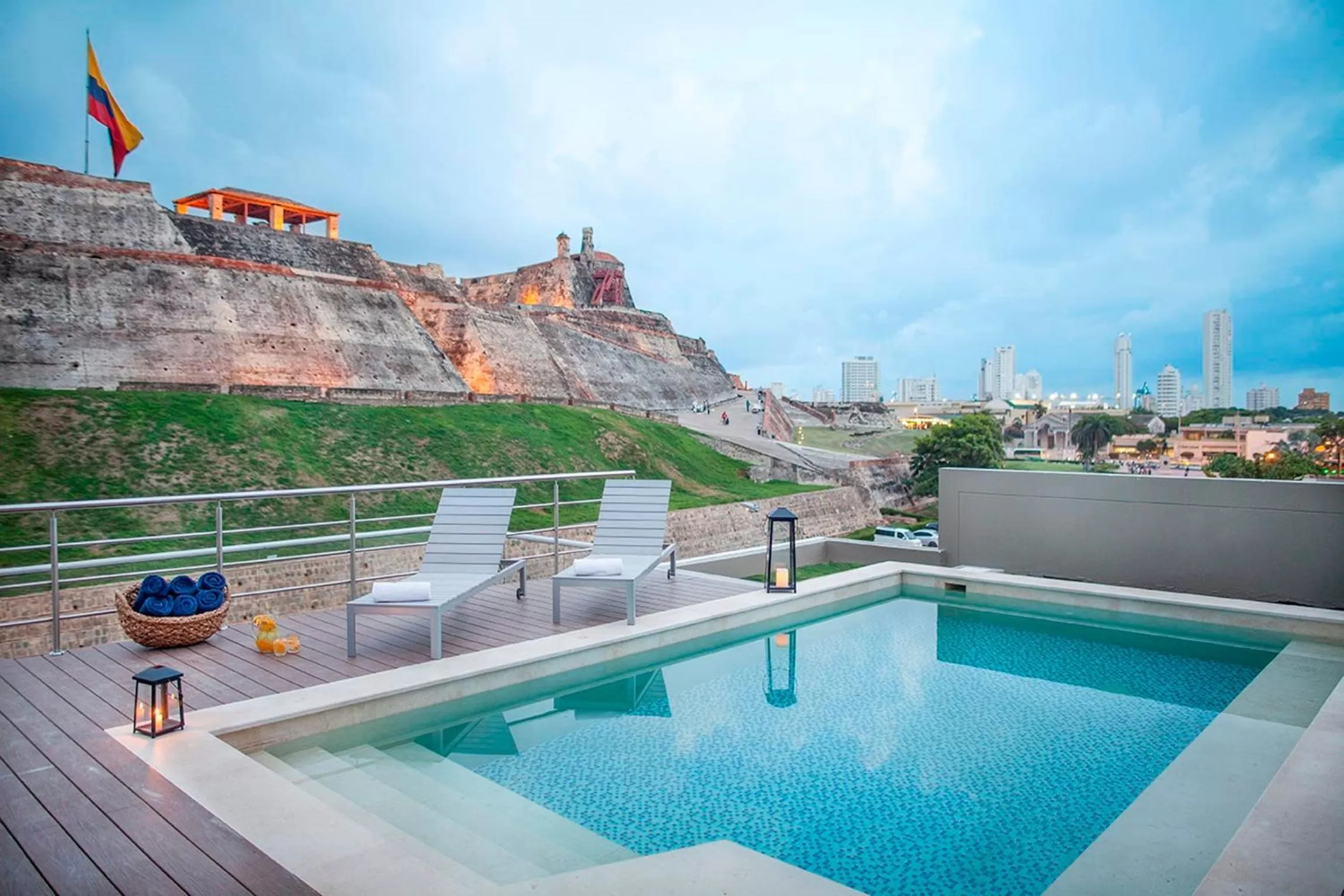 Swimming pool in GHL San Lazaro Art Hotel