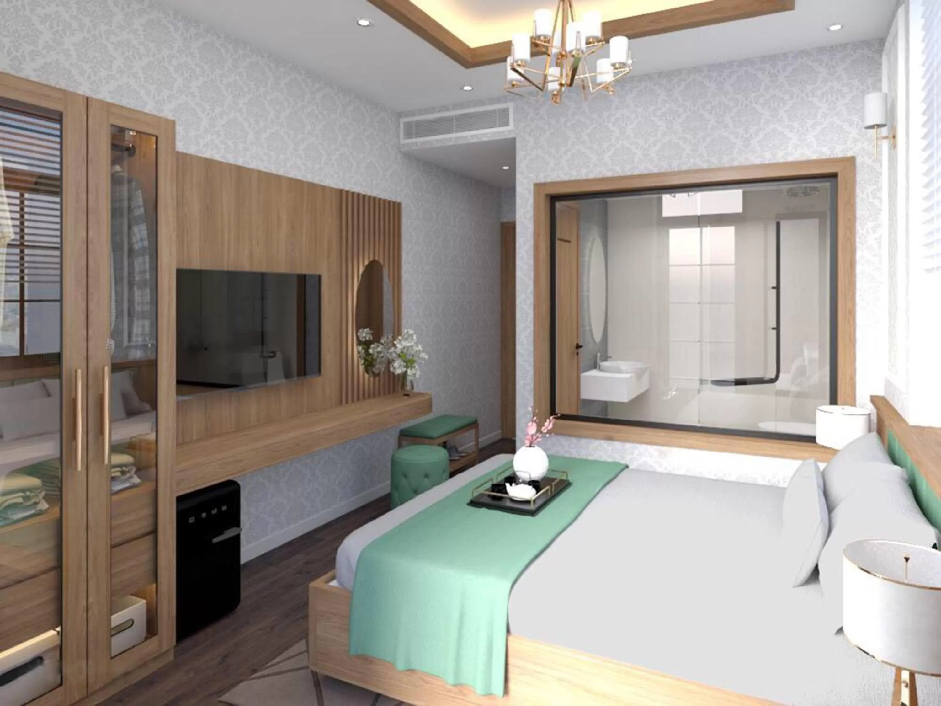 Bedroom in Halong Lavender Hotel