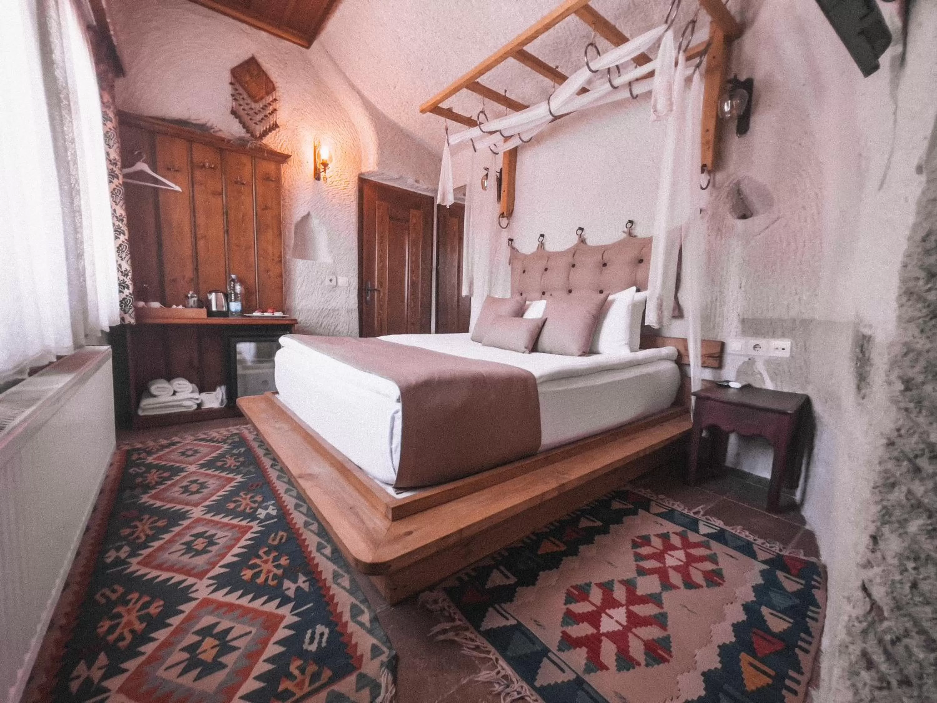 Bed in Local Cave House